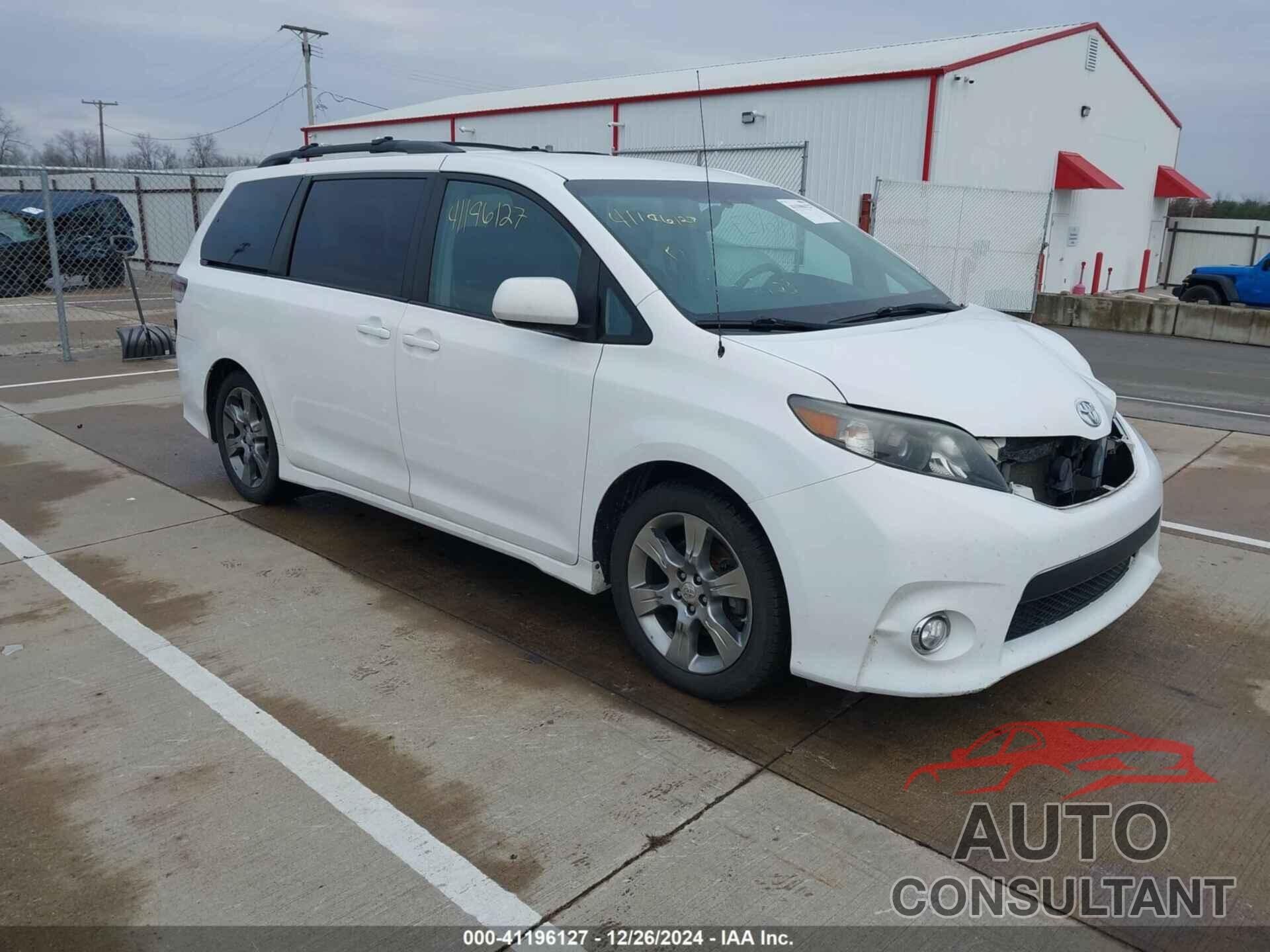 TOYOTA SIENNA 2012 - 5TDXK3DC7CS238038