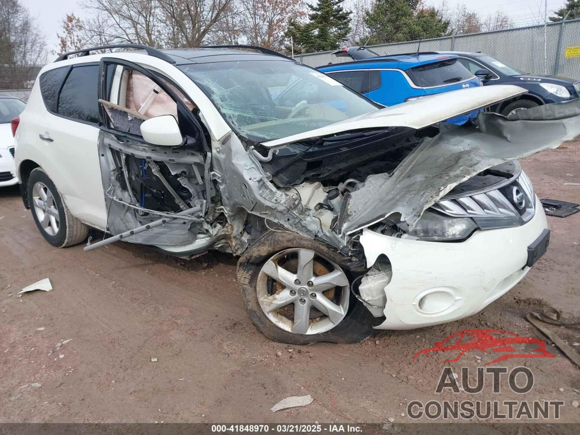 NISSAN MURANO 2010 - JN8AZ1MW9AW136533