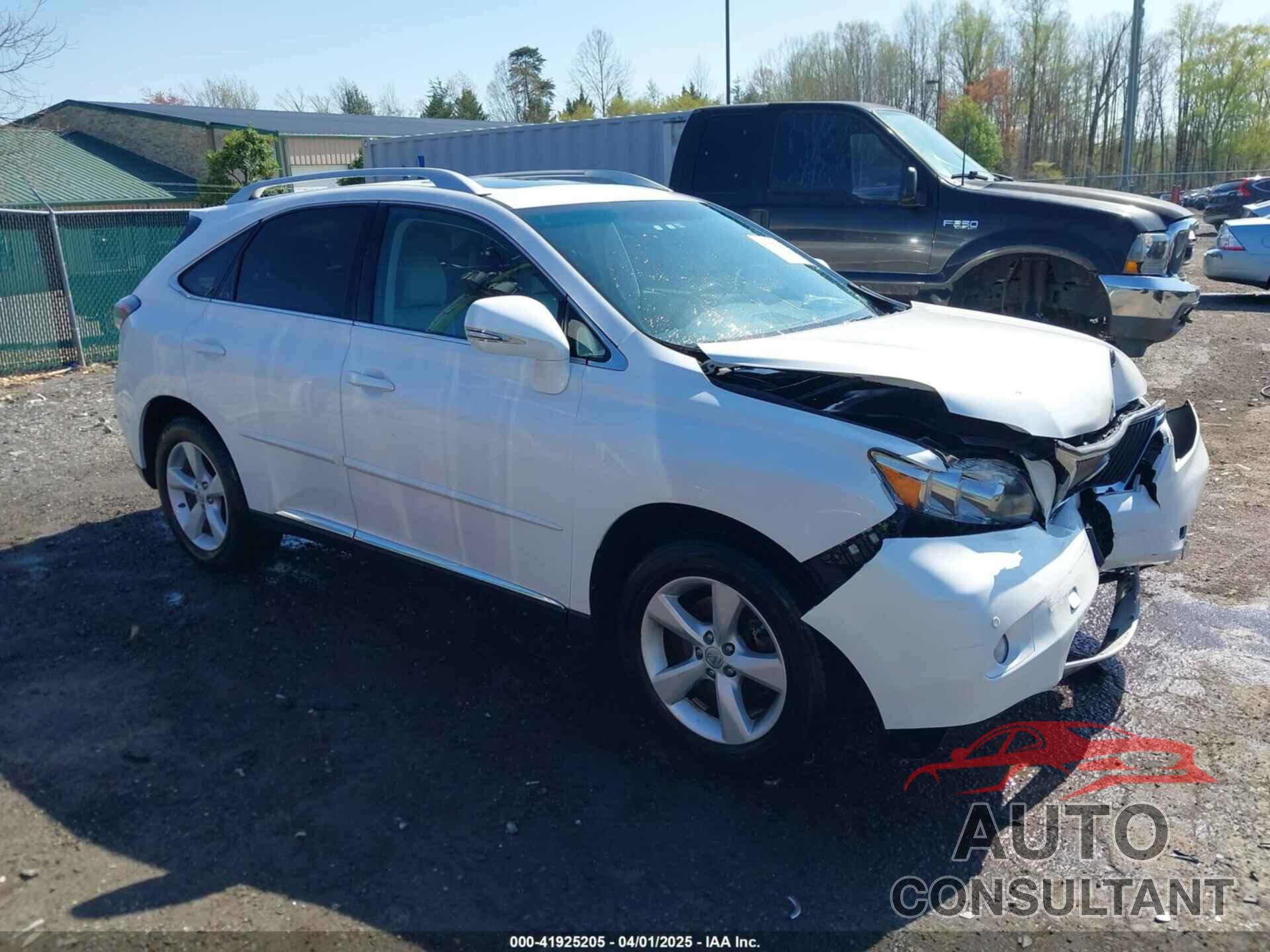 LEXUS RX 350 2012 - 2T2BK1BA1CC138988