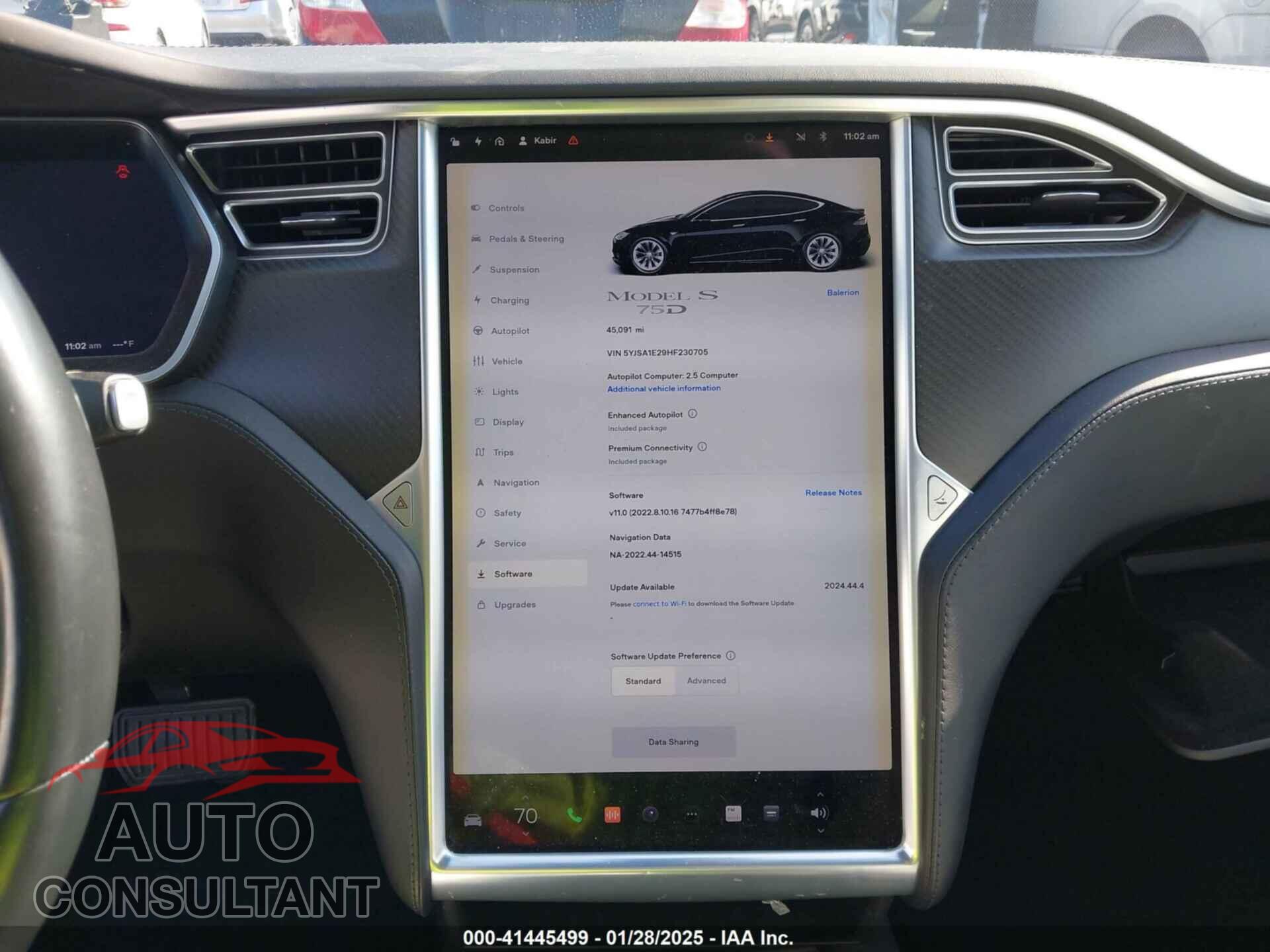 TESLA MODEL S 2017 - 5YJSA1E29HF230705