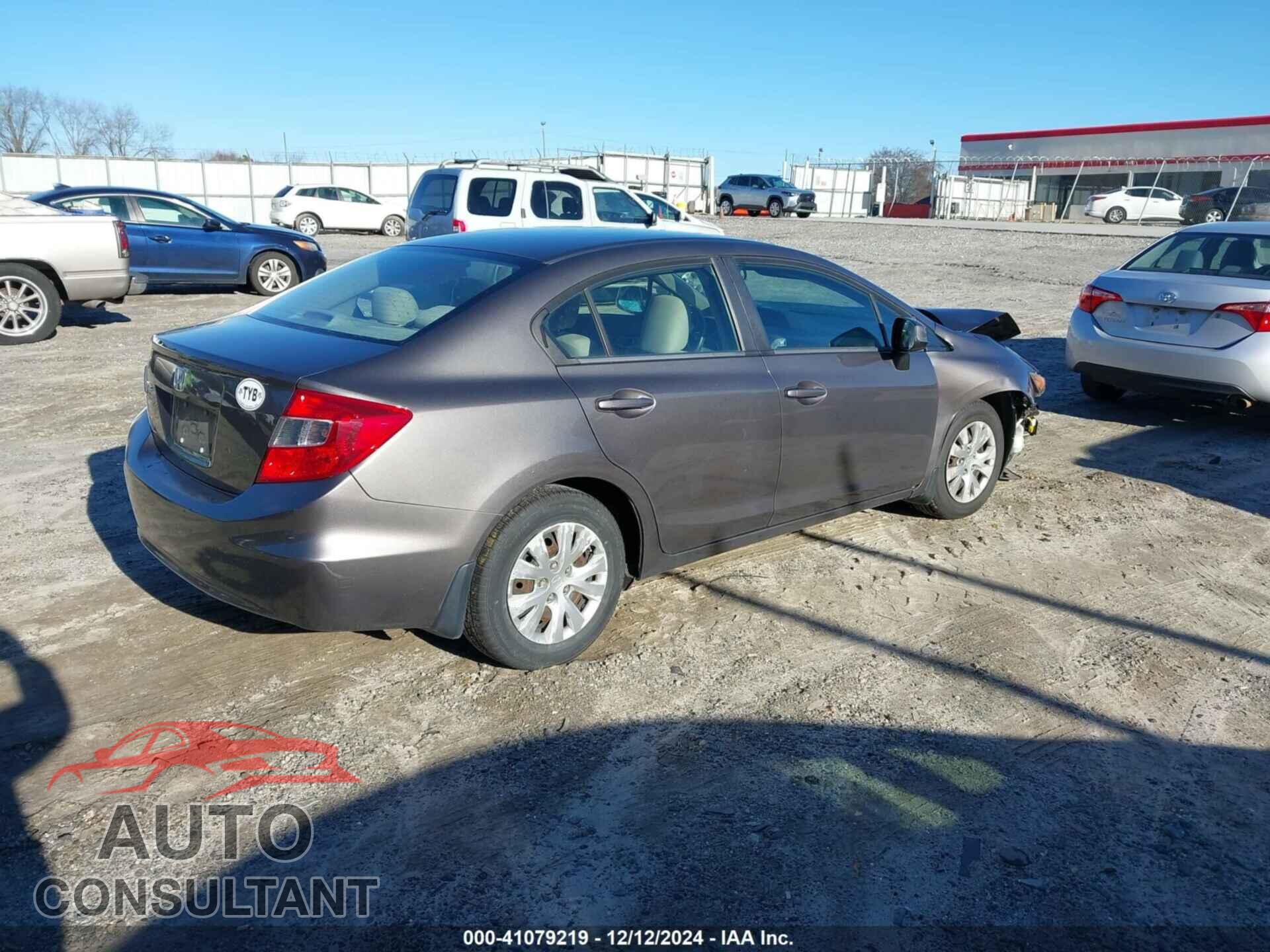 HONDA CIVIC 2012 - 19XFB2F58CE030765