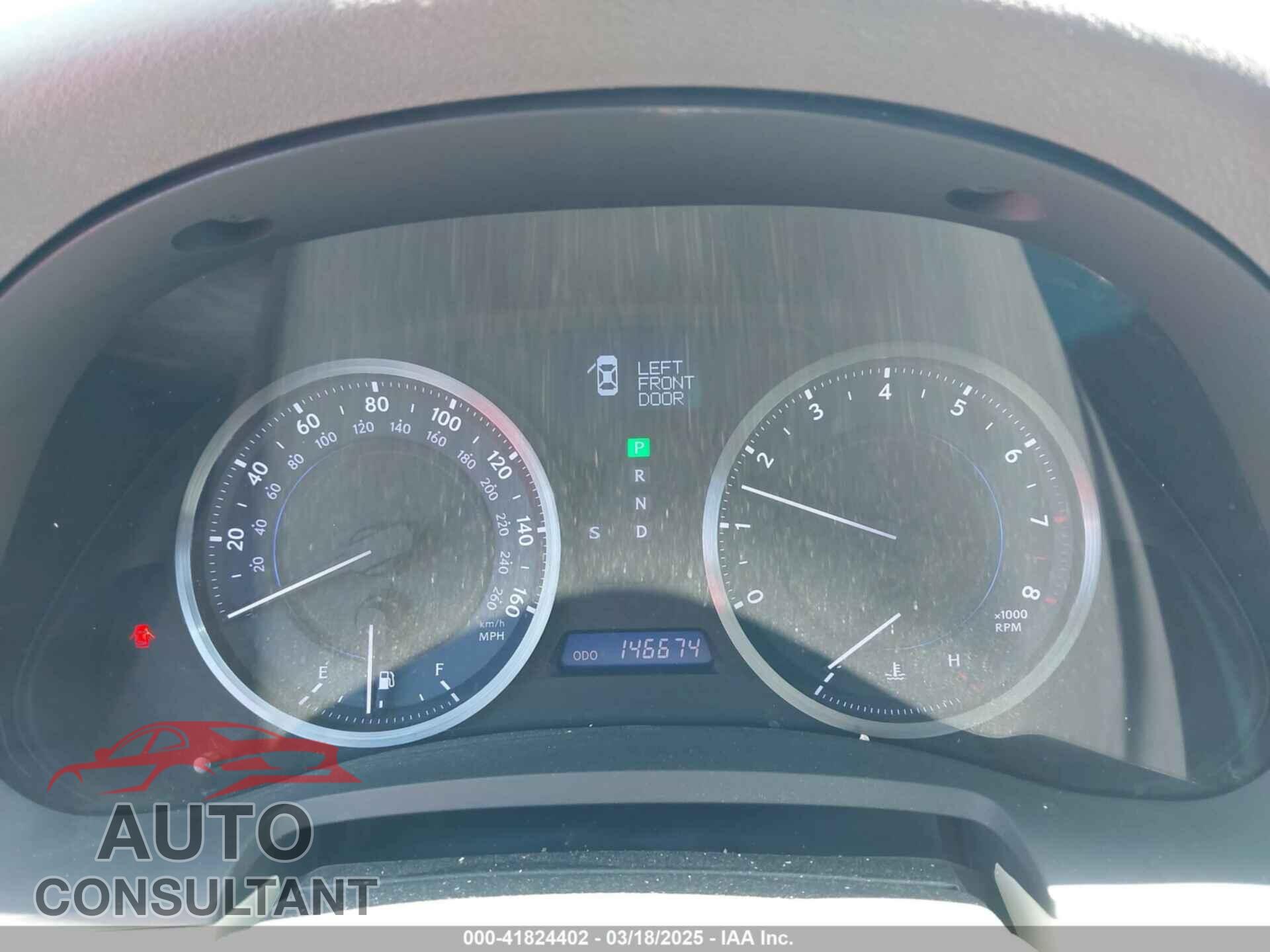 LEXUS IS 250 2013 - JTHBF5C25D5187647