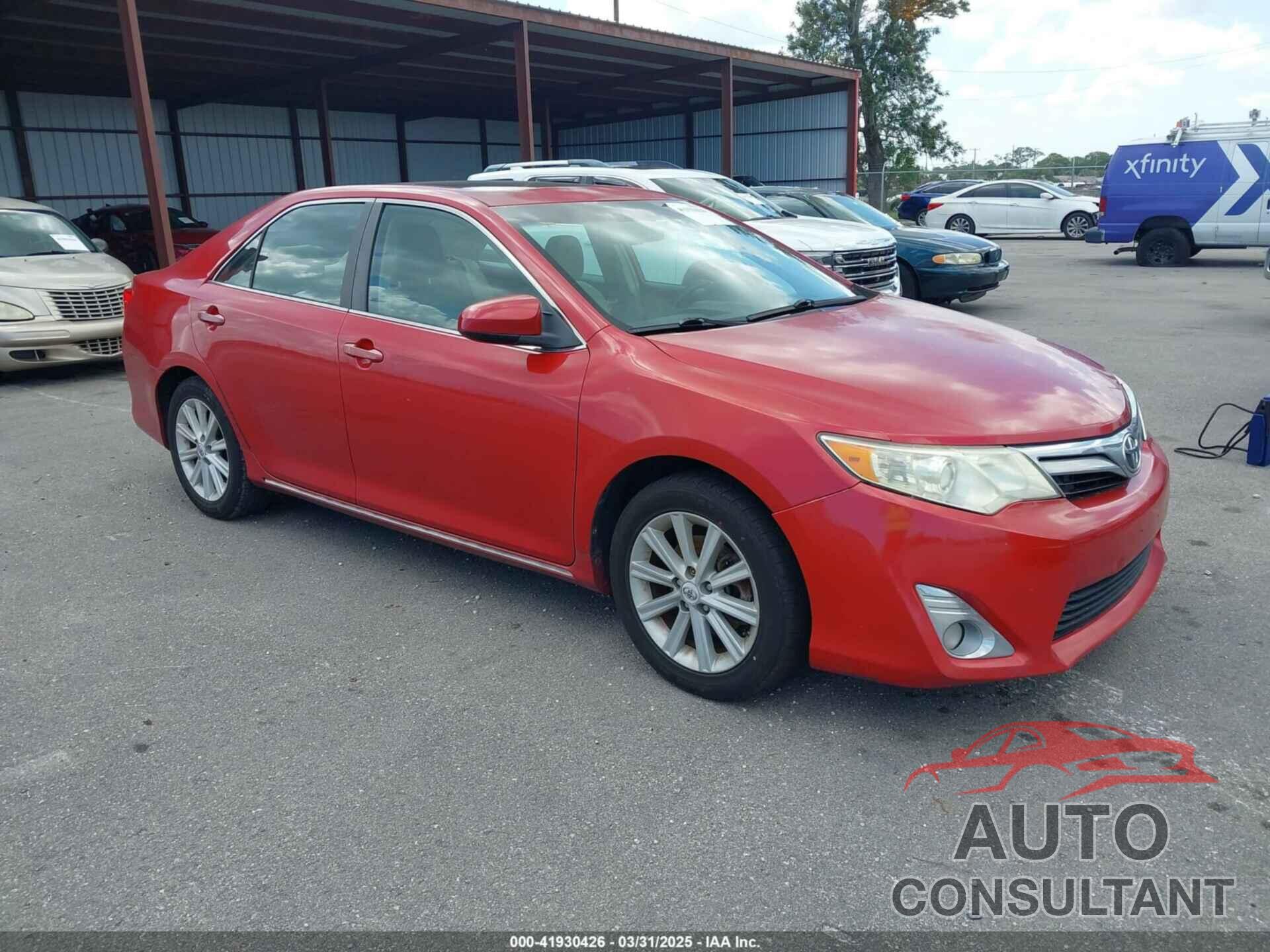 TOYOTA CAMRY 2012 - 4T1BK1FK9CU514388