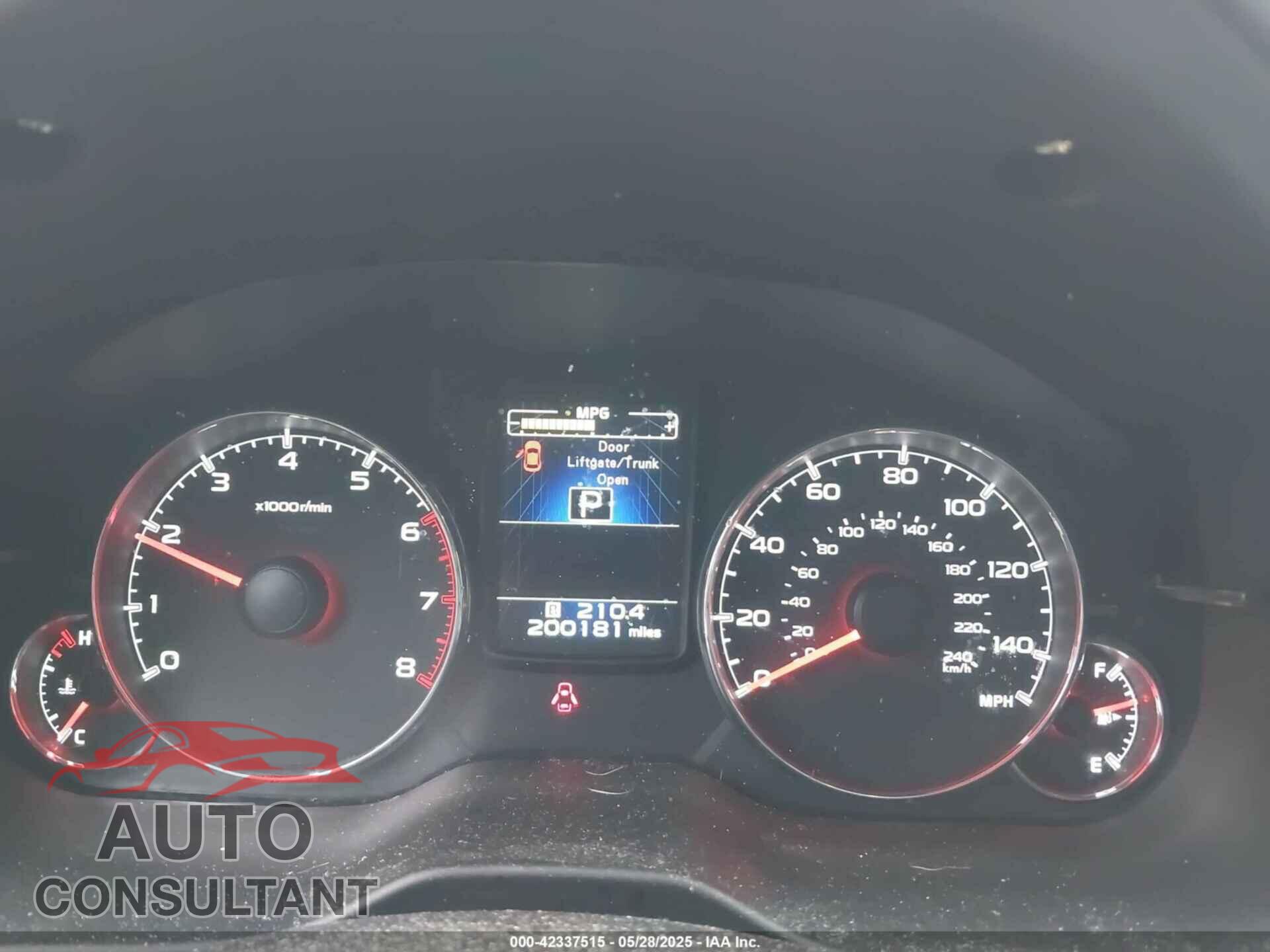 SUBARU OUTBACK 2013 - 4S4BRCKC8D3219084