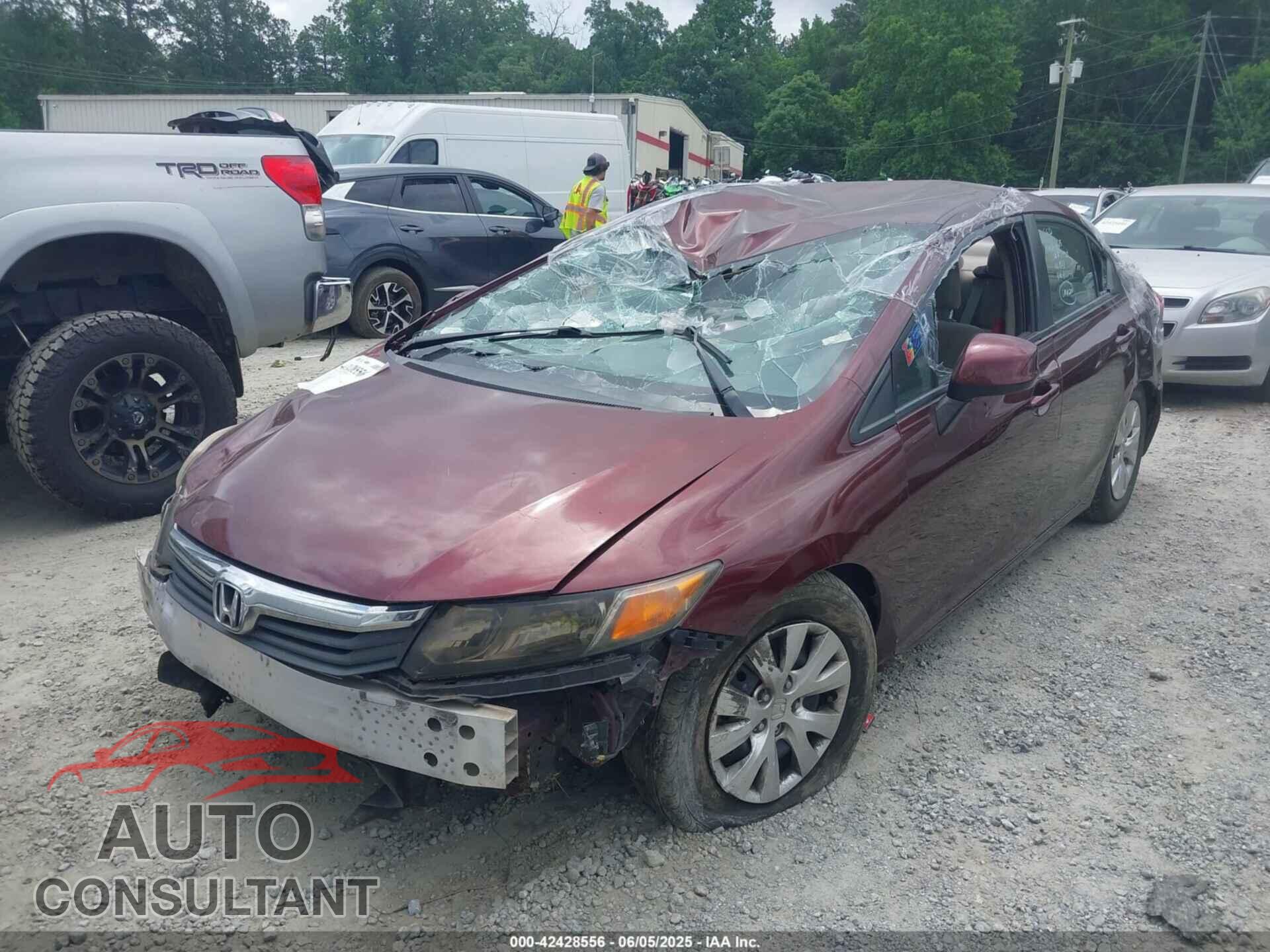 HONDA CIVIC 2012 - 19XFB2F59CE083748