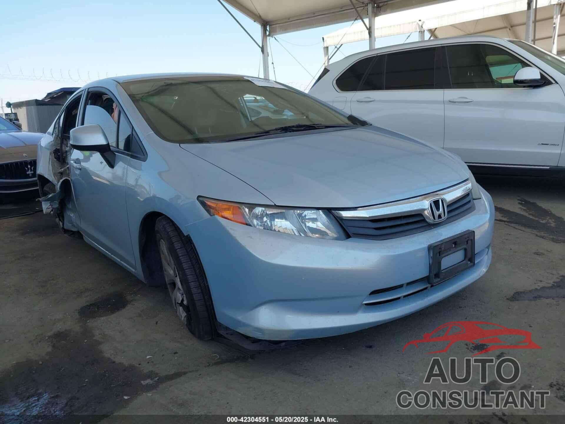 HONDA CIVIC 2012 - 2HGFB2F51CH593758