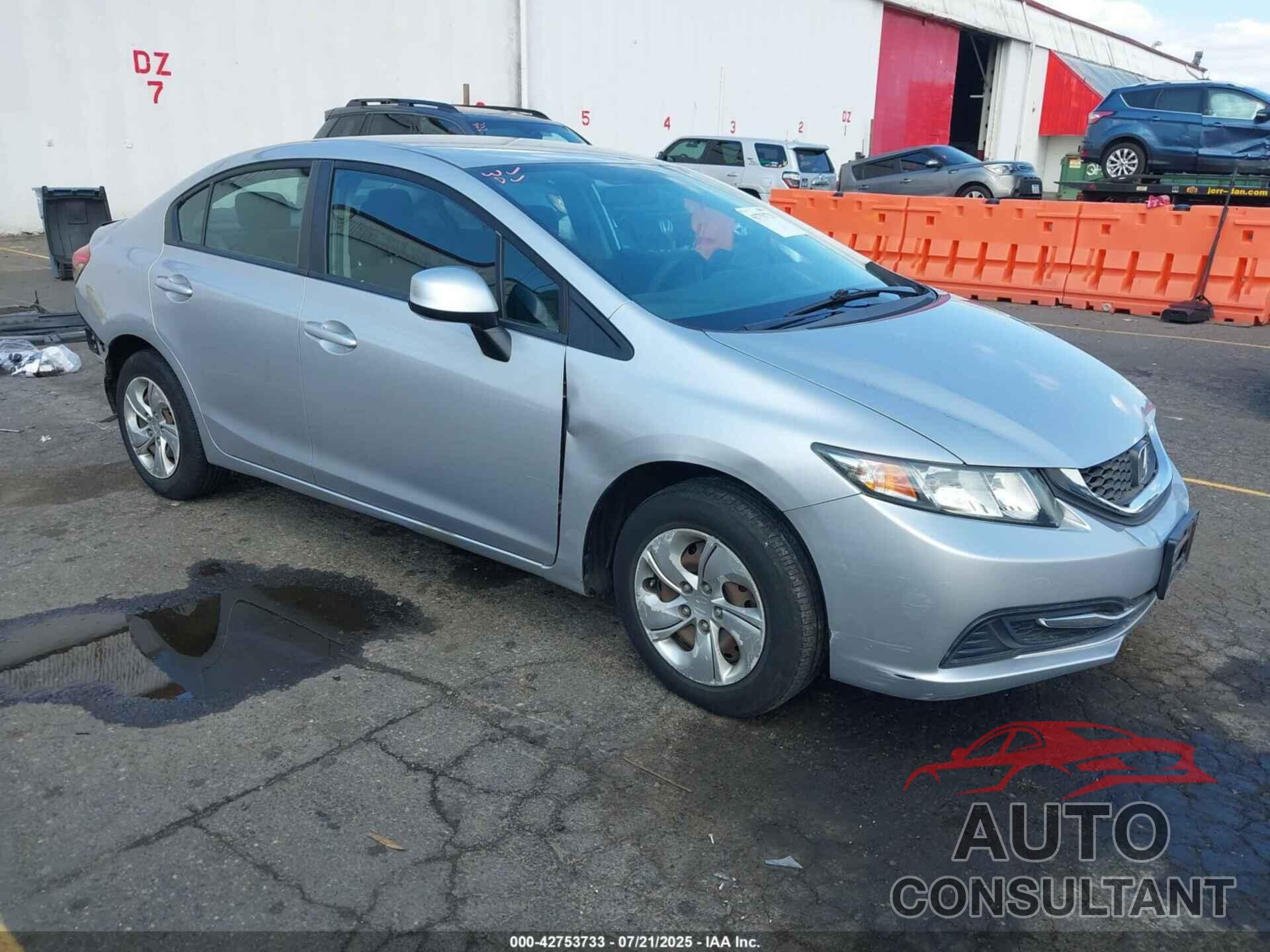 HONDA CIVIC 2013 - 19XFB2F57DE253199