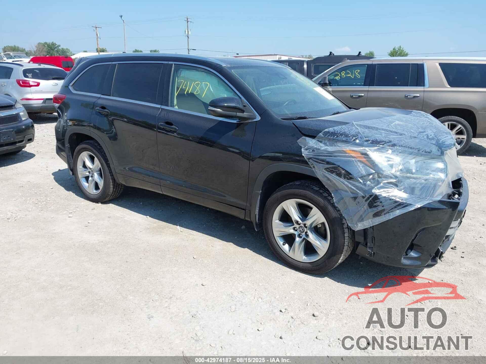 TOYOTA HIGHLANDER 2018 - 5TDDZRFHXJS492530