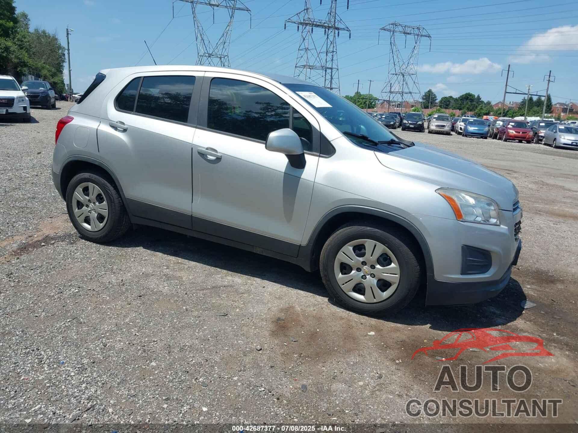 CHEVROLET TRAX 2016 - KL7CJKSB8GB684067