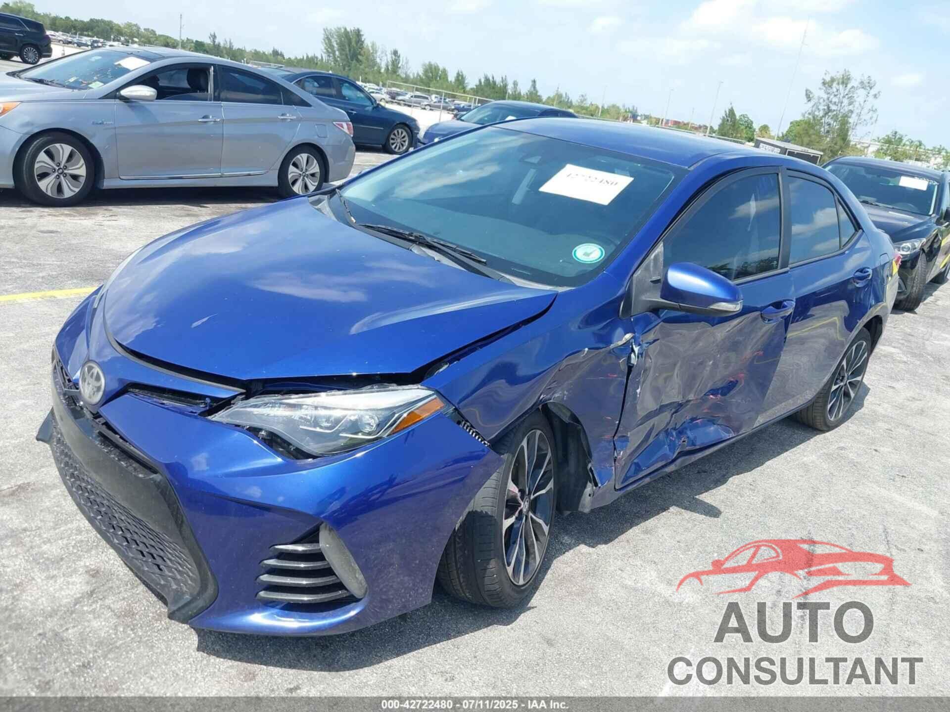 TOYOTA COROLLA 2017 - 2T1BURHE5HC774361