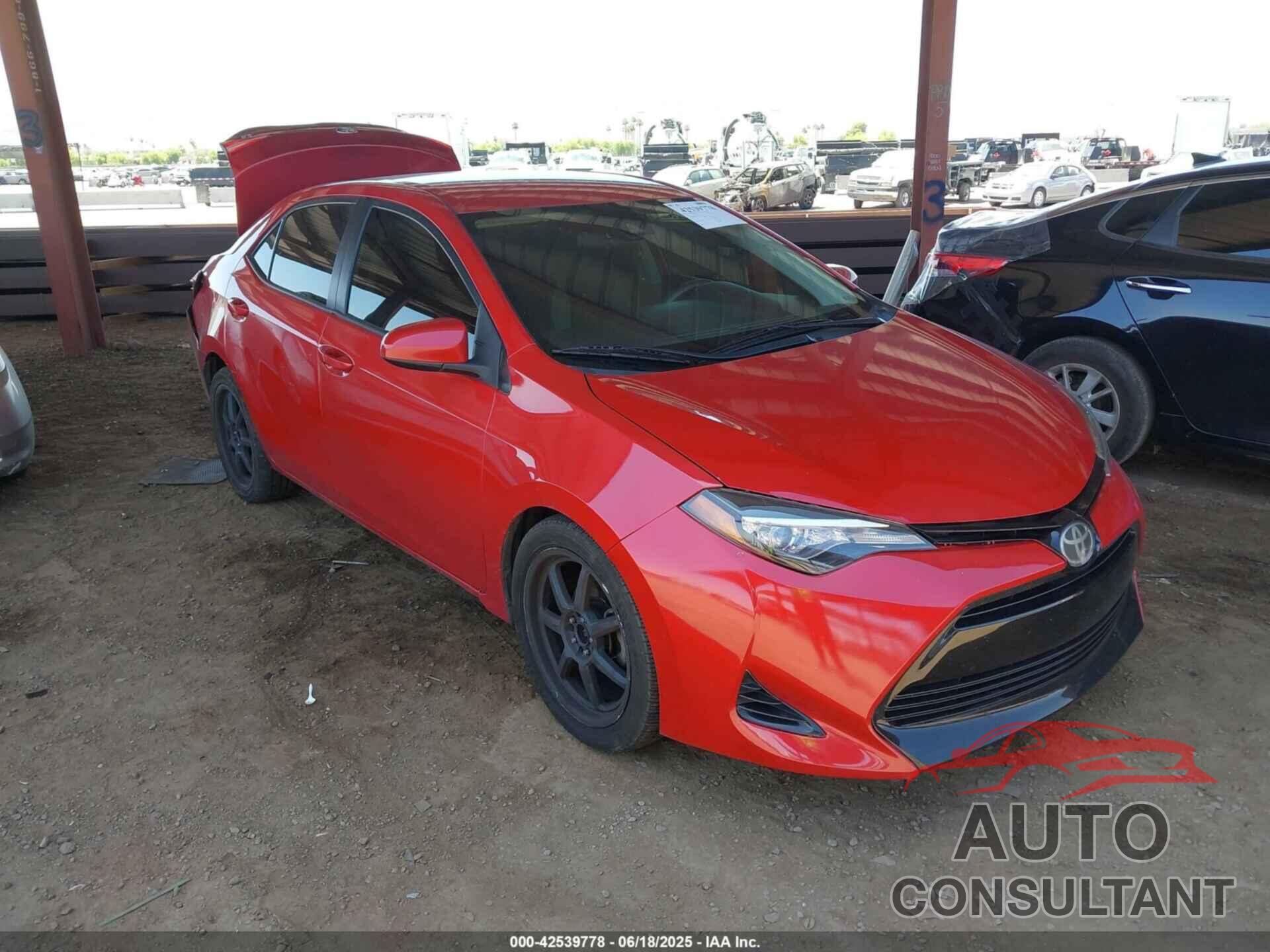 TOYOTA COROLLA 2018 - 2T1BURHEXJC079072