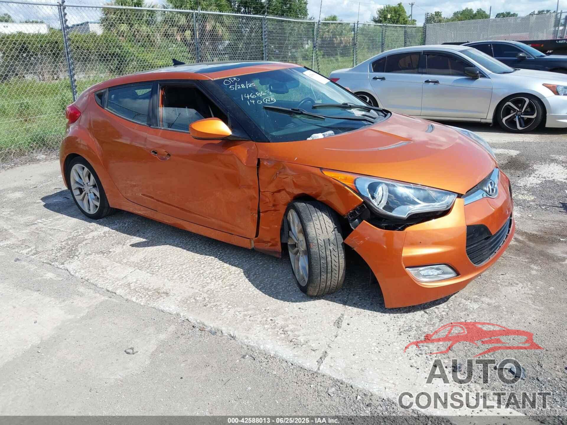 HYUNDAI VELOSTER 2012 - KMHTC6AD4CU069761