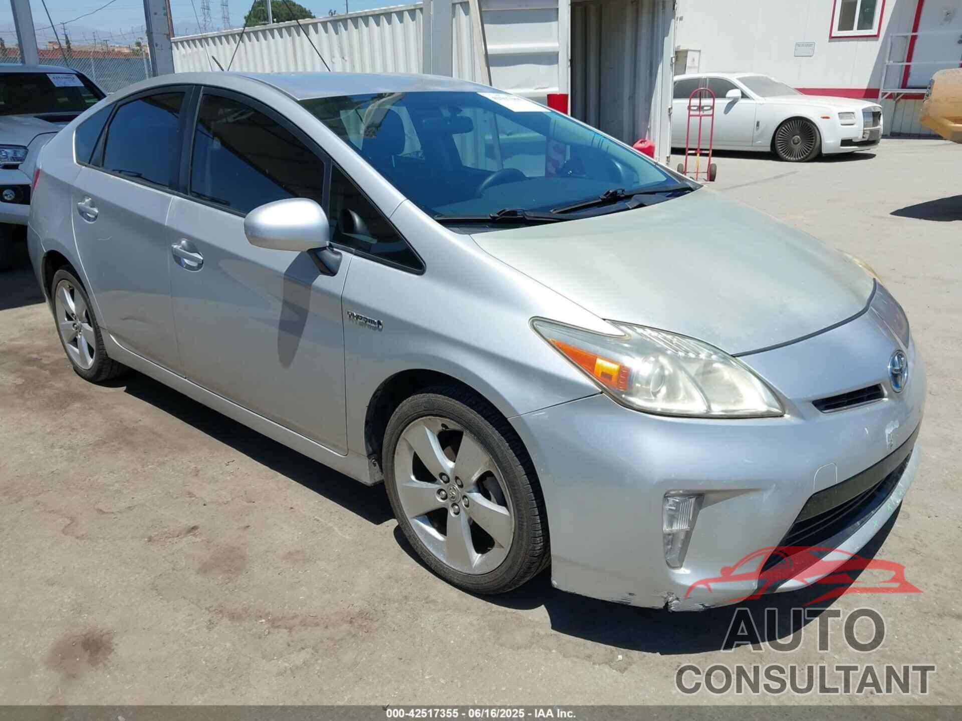 TOYOTA PRIUS 2012 - JTDKN3DU6C1513762