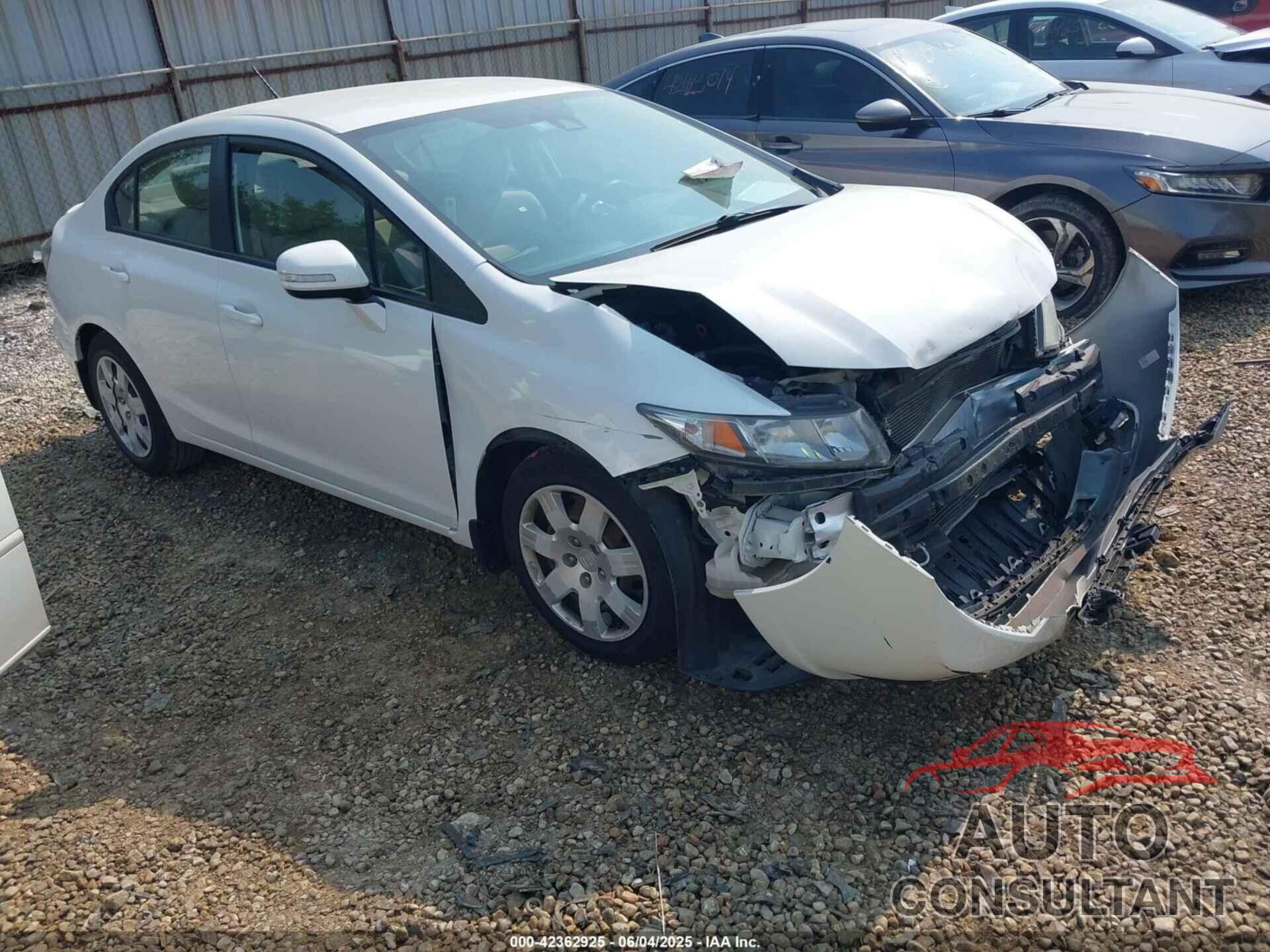 HONDA CIVIC HYBRID 2013 - 19XFB4F21DE003510