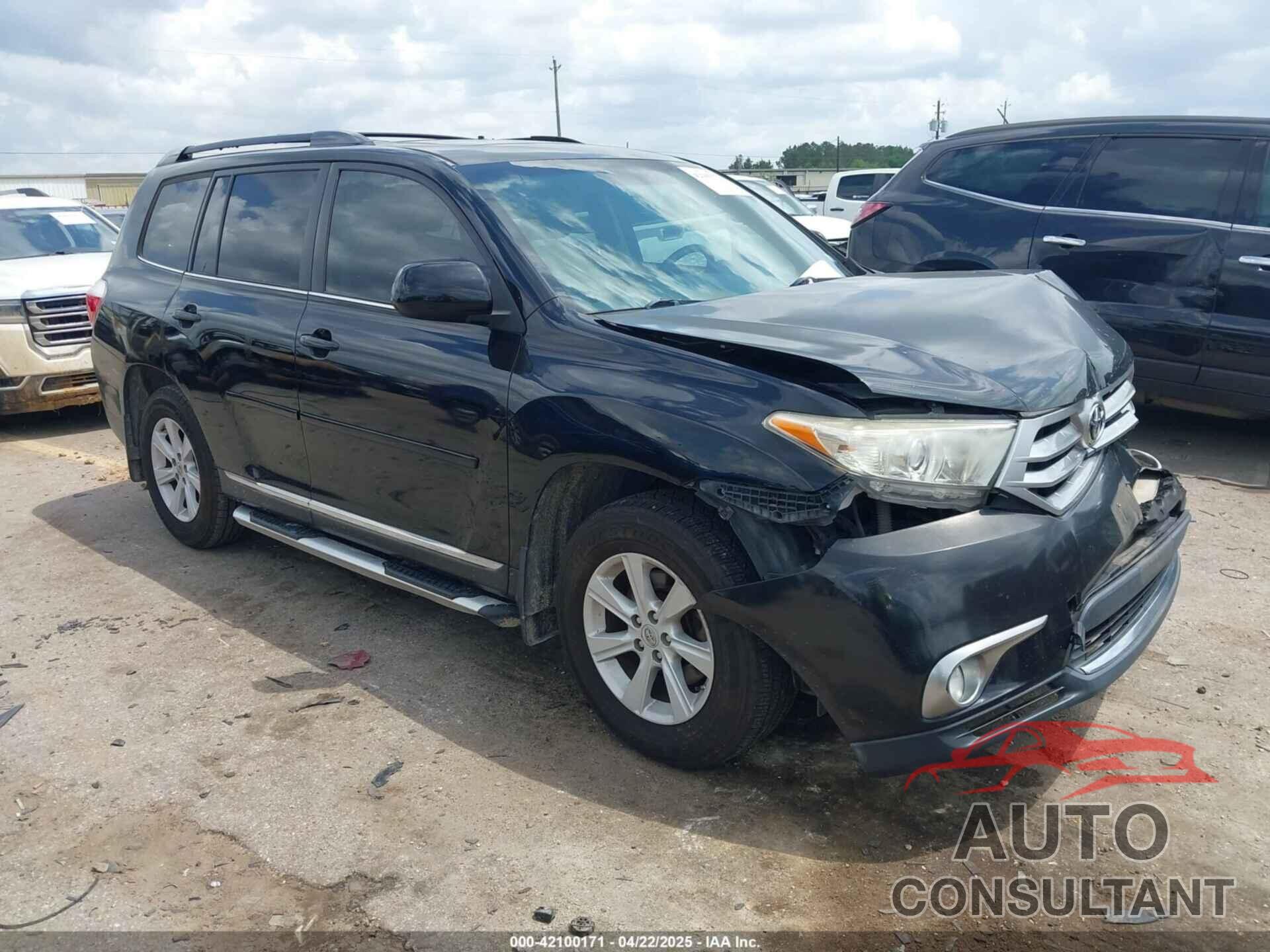 TOYOTA HIGHLANDER 2012 - 5TDZK3EH7CS066810