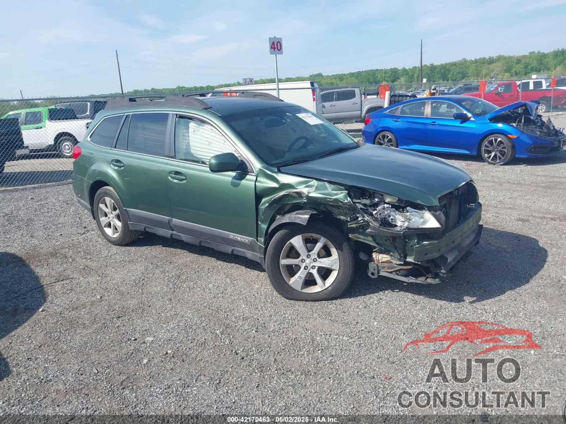 SUBARU OUTBACK 2013 - 4S4BRBPC9D3235457