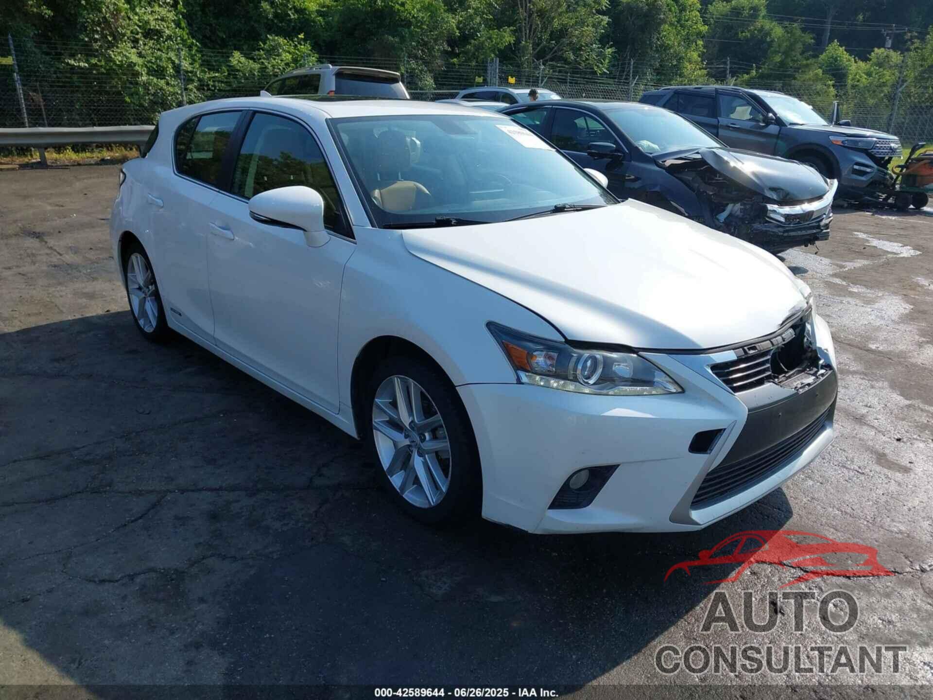 LEXUS CT 200H 2014 - JTHKD5BH3E2208137