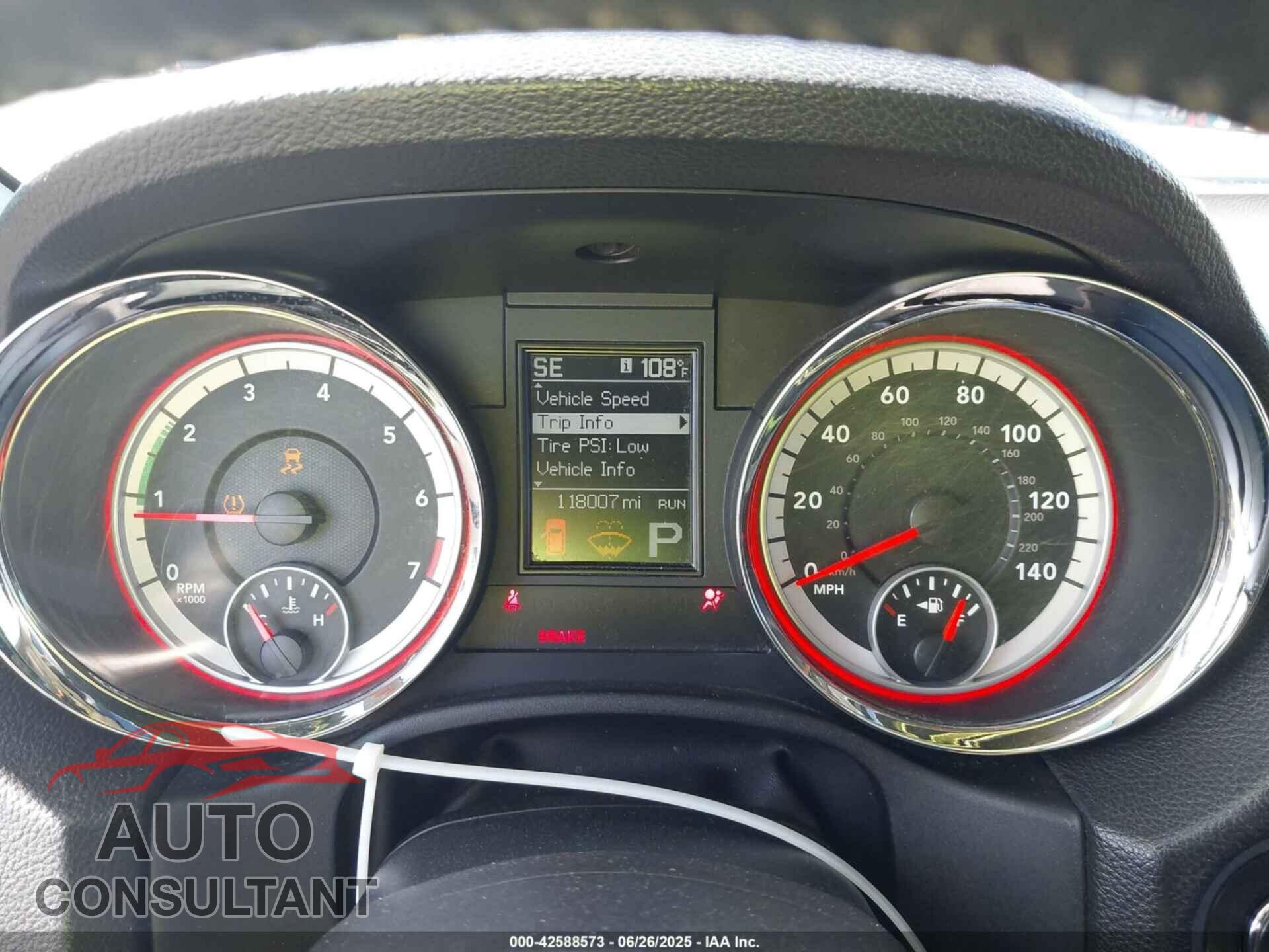 DODGE DURANGO 2012 - 1C4RDJDGXCC247652