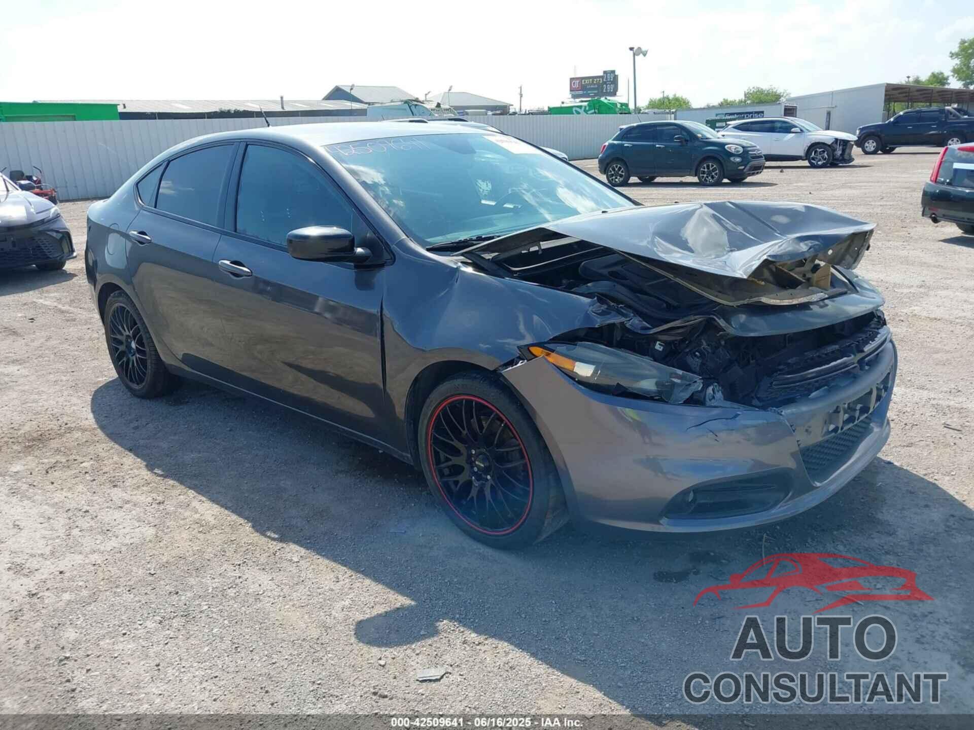DODGE DART 2015 - 1C3CDFBB9FD241760