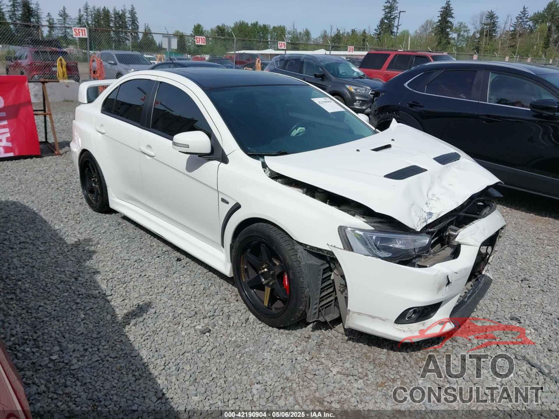 MITSUBISHI LANCER EVOLUTION 2015 - JA32W8FV4FU025461
