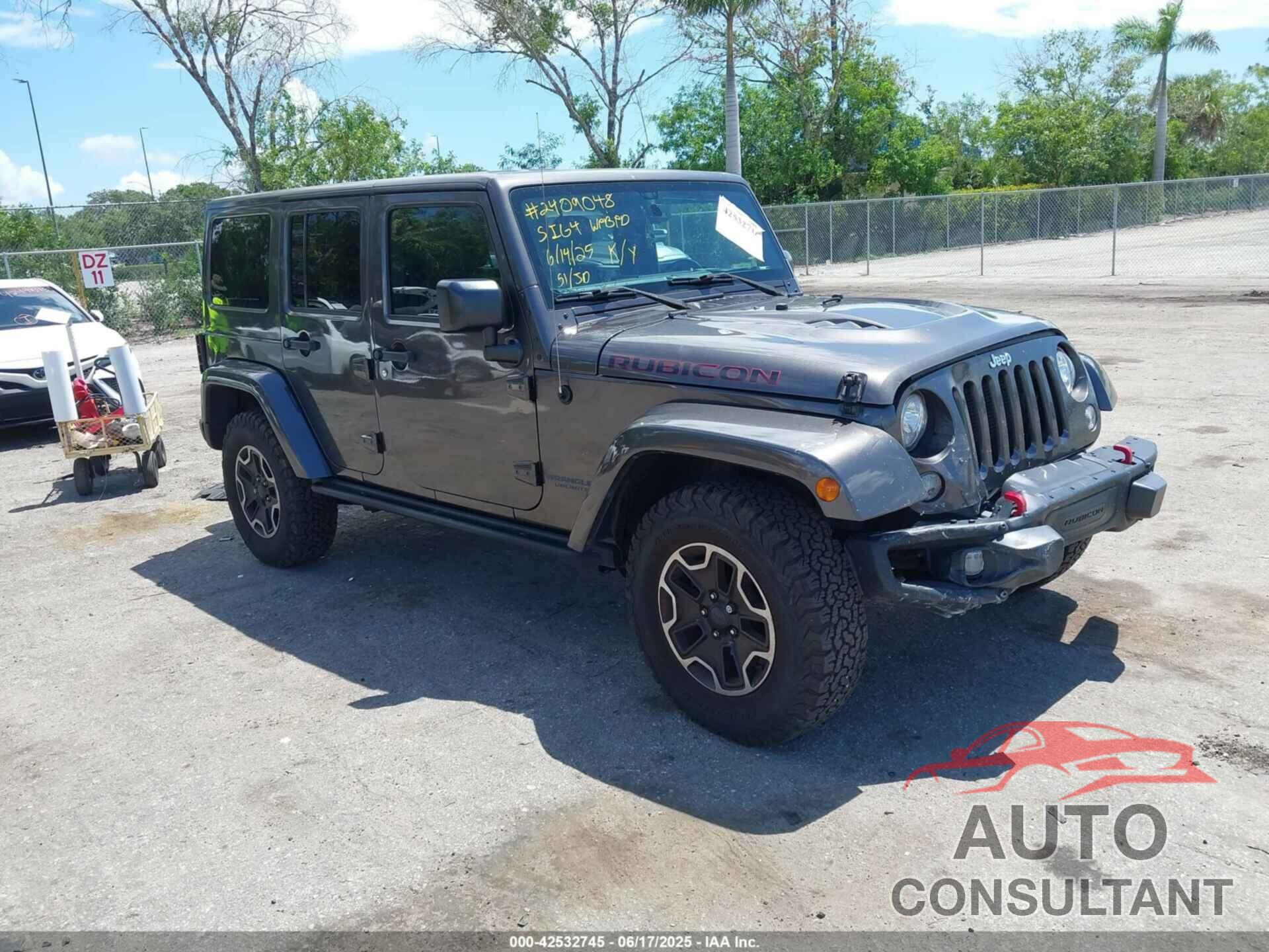 JEEP WRANGLER UNLIMITED 2017 - 1C4HJWFG2HL560846
