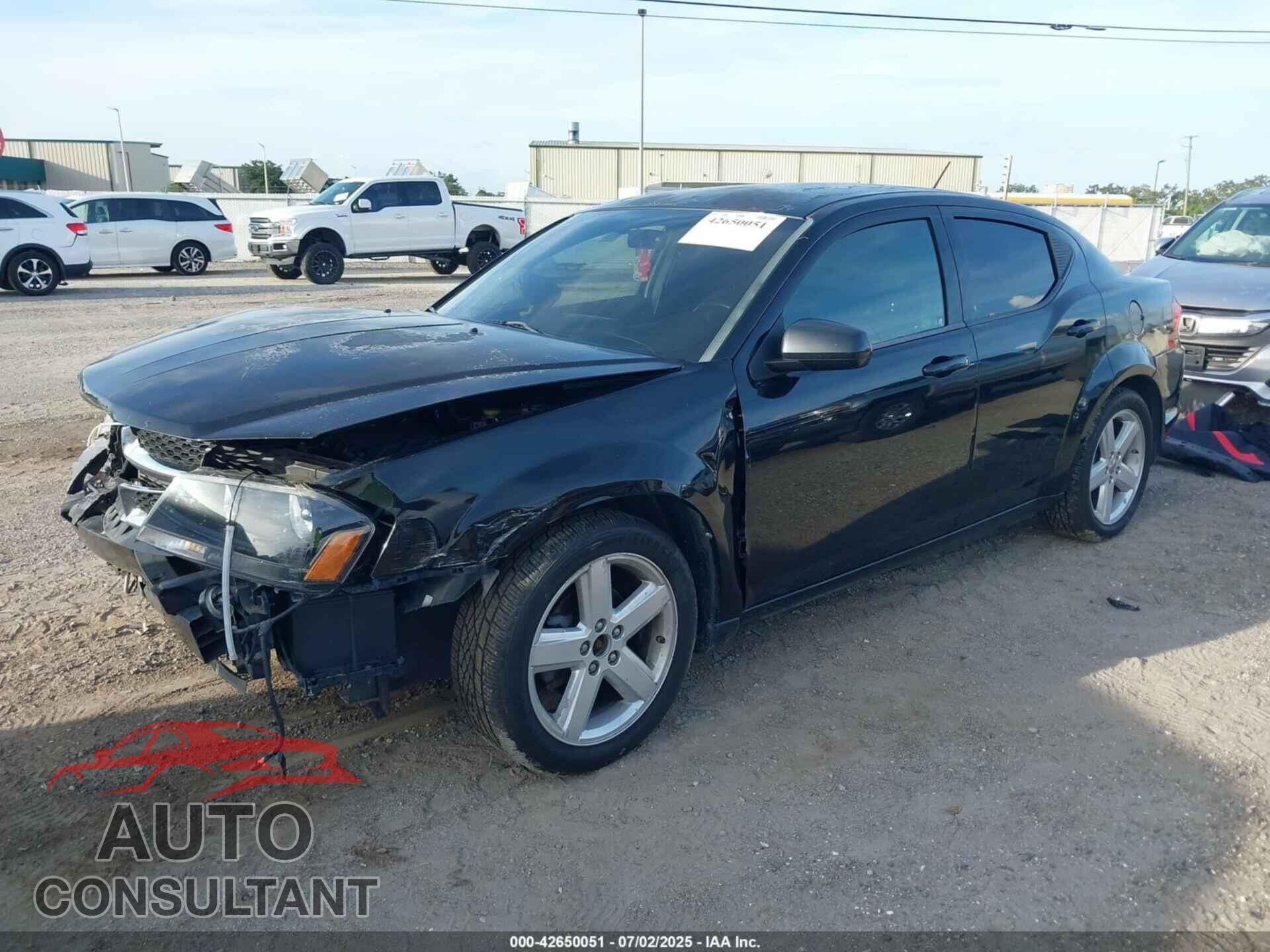 DODGE AVENGER 2013 - 1C3CDZCB9DN661462