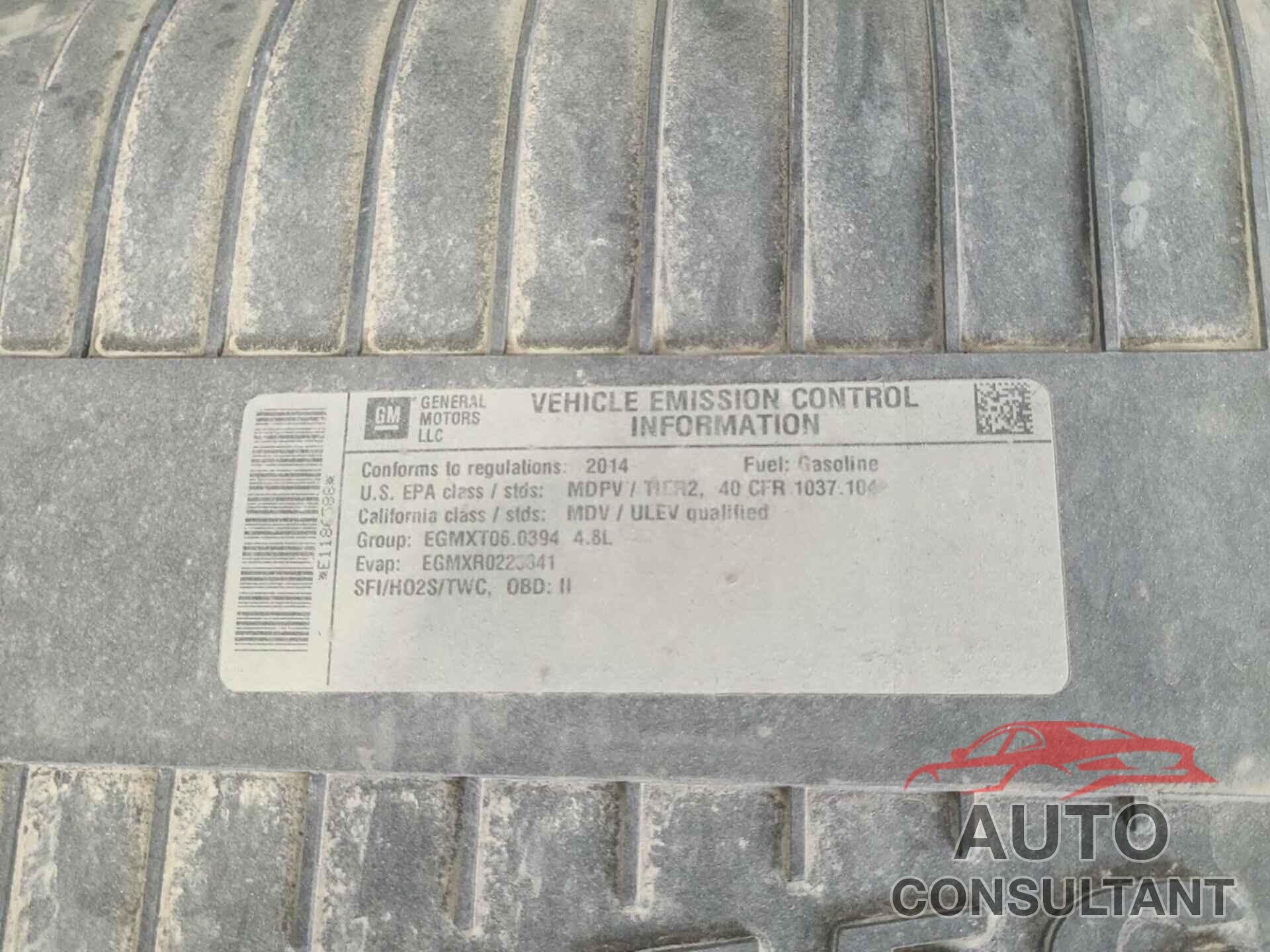 CHEVROLET EXPRESS G2500 2014 - 1GCWGFCA2E1186588