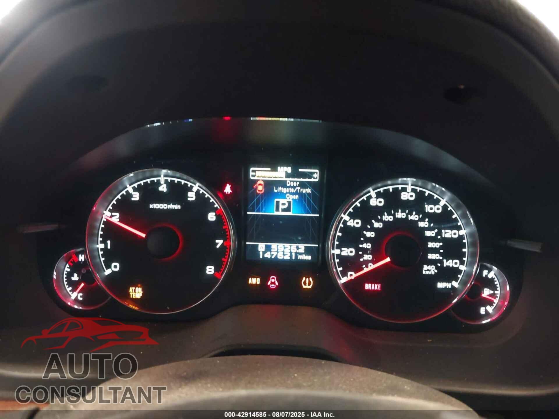 SUBARU OUTBACK 2014 - 4S4BRBKC8E3252131