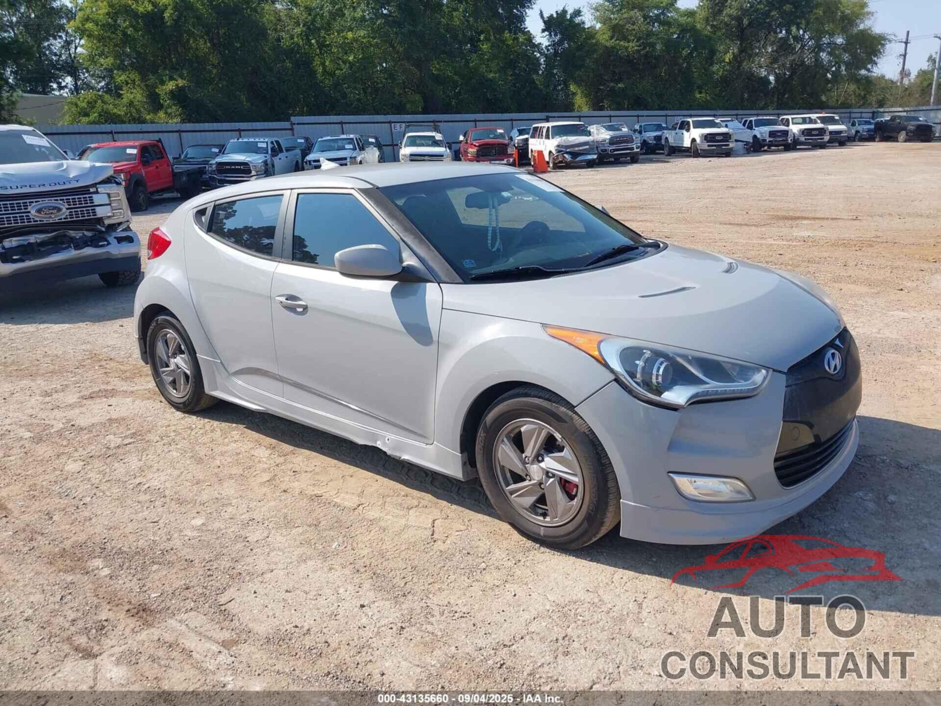 HYUNDAI VELOSTER 2013 - KMHTC6AD8DU162302