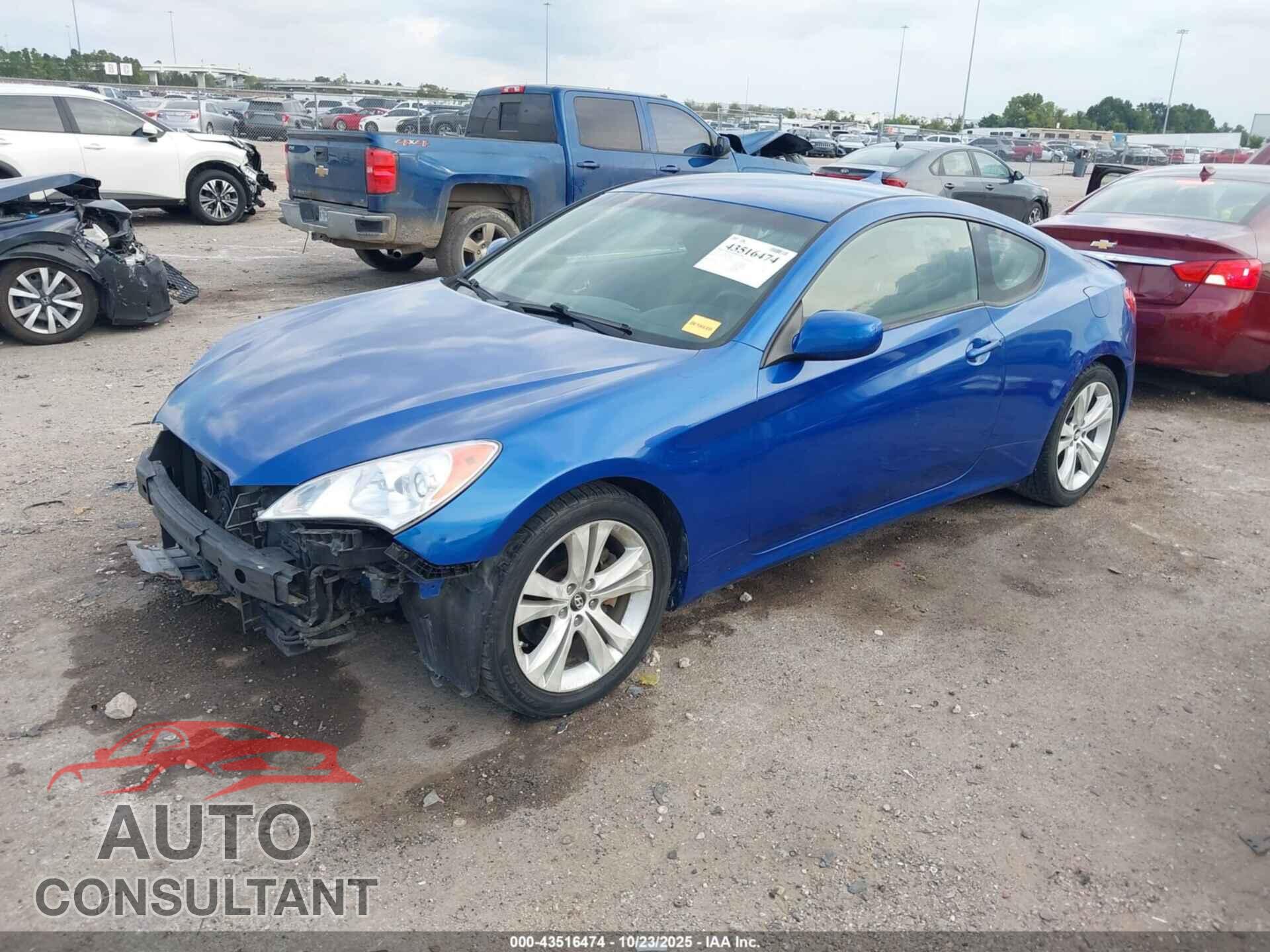 HYUNDAI GENESIS 2012 - KMHHT6KD8CU065880
