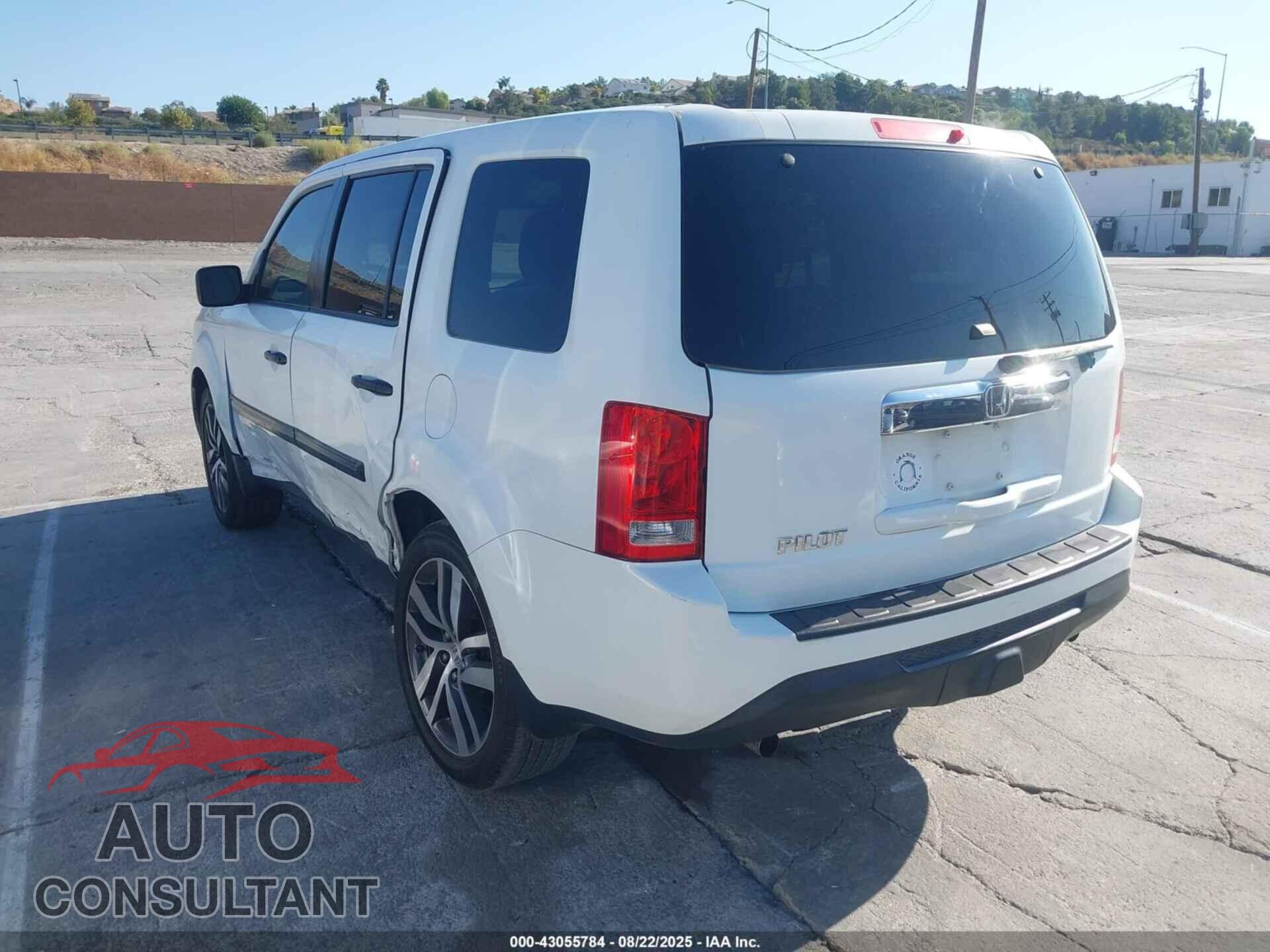 HONDA PILOT 2013 - 5FNYF3H21DB004963