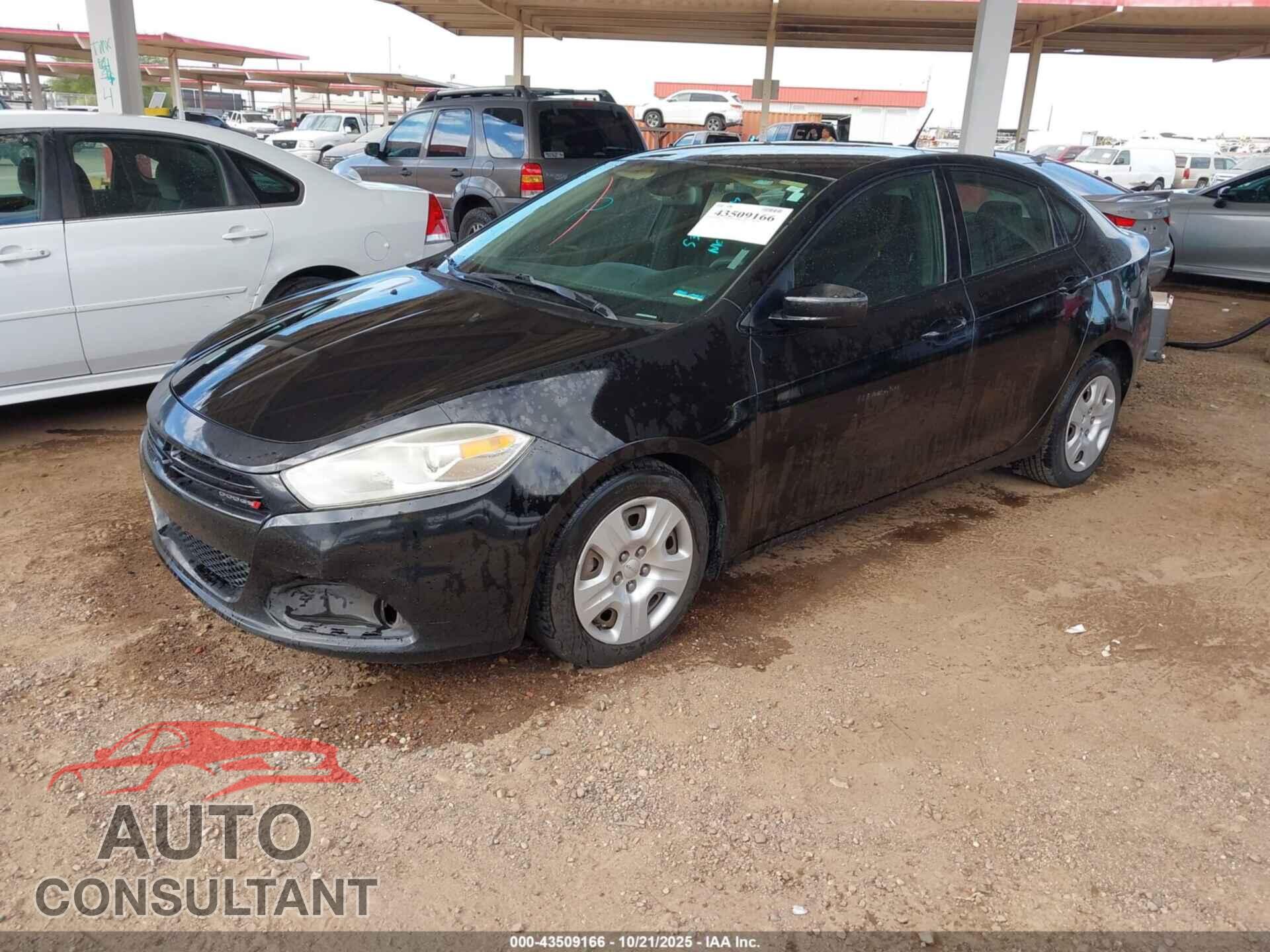 DODGE DART 2016 - 1C3CDFAA5GD539961