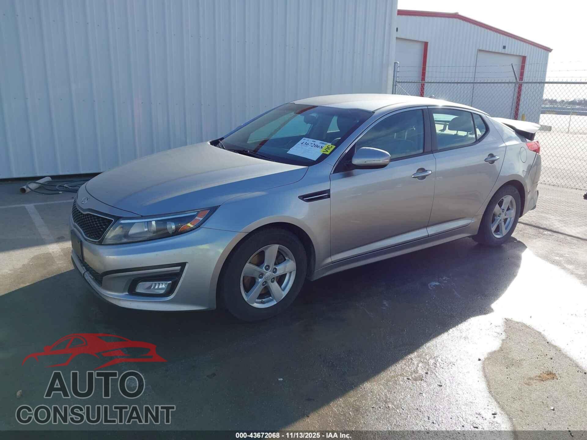 KIA OPTIMA 2014 - KNAGM4A73E5453042