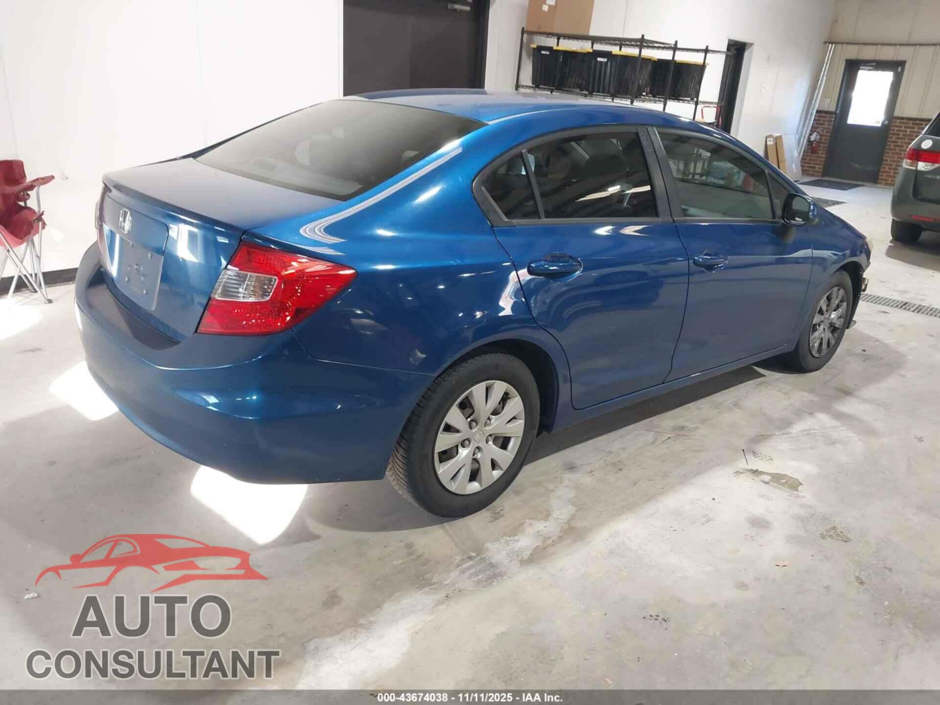 HONDA CIVIC 2012 - 19XFB2F54CE067814