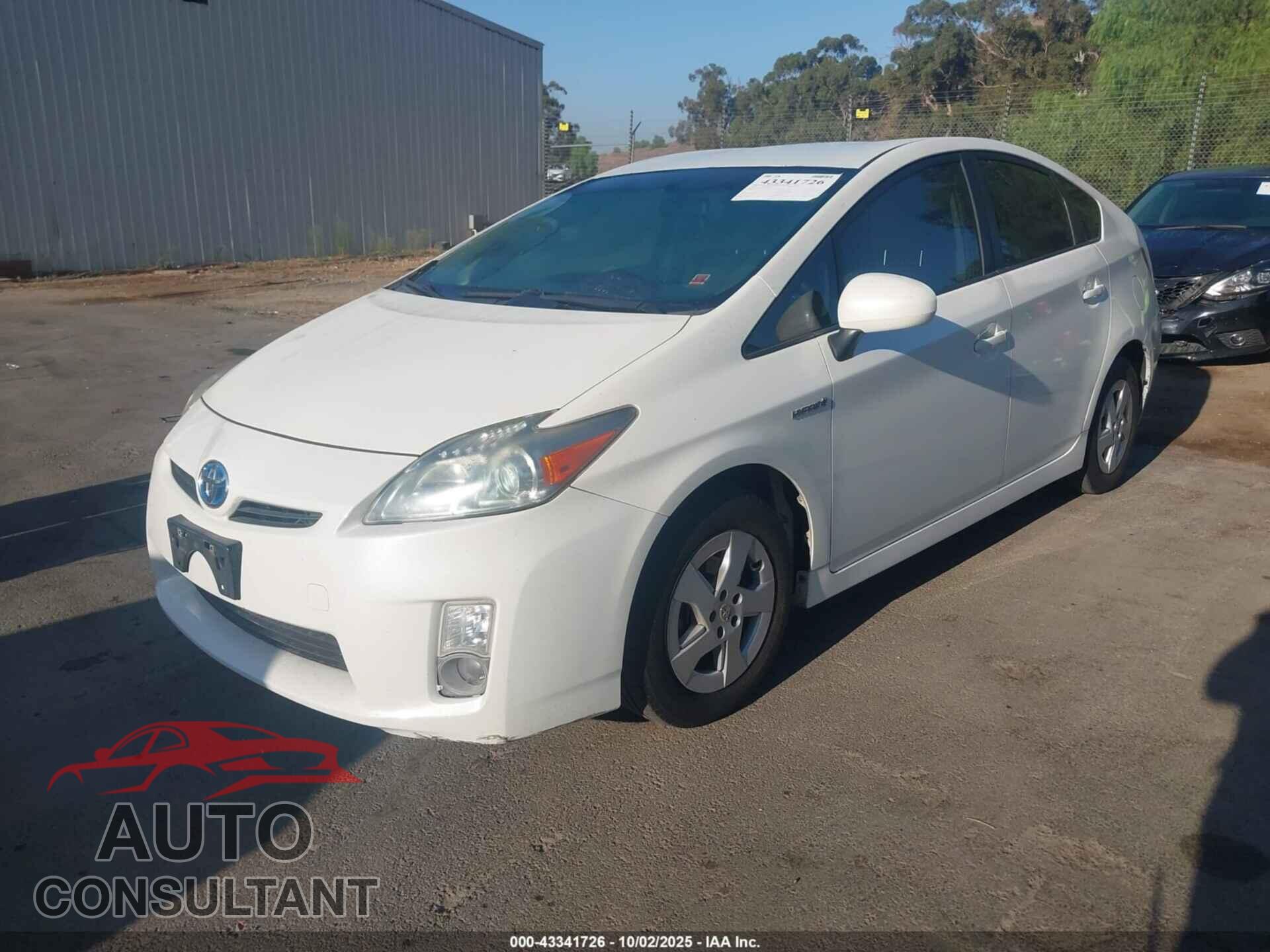 TOYOTA PRIUS 2010 - JTDKN3DU8A0061669