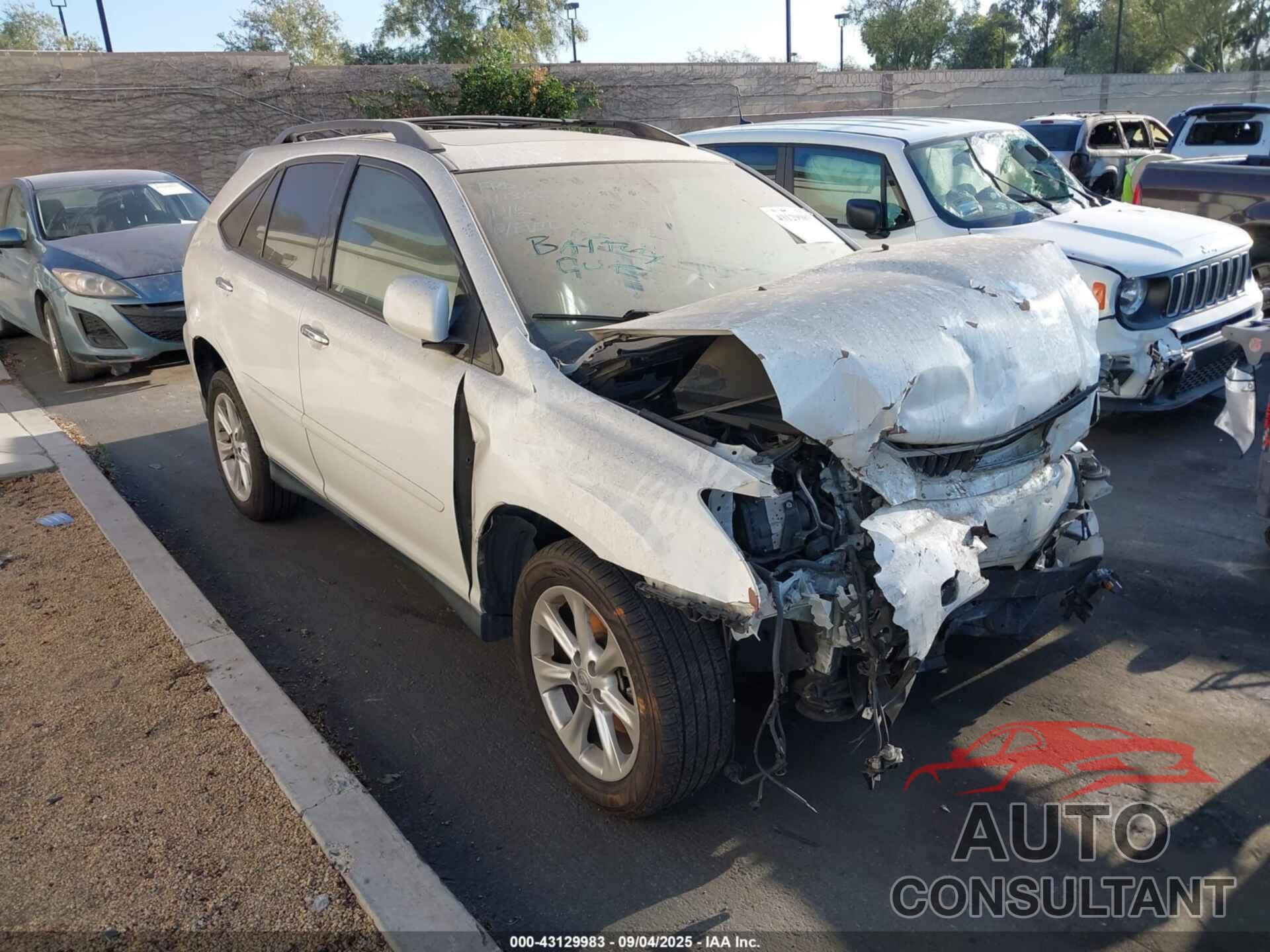 LEXUS RX 350 2009 - 2T2GK31U49C079442