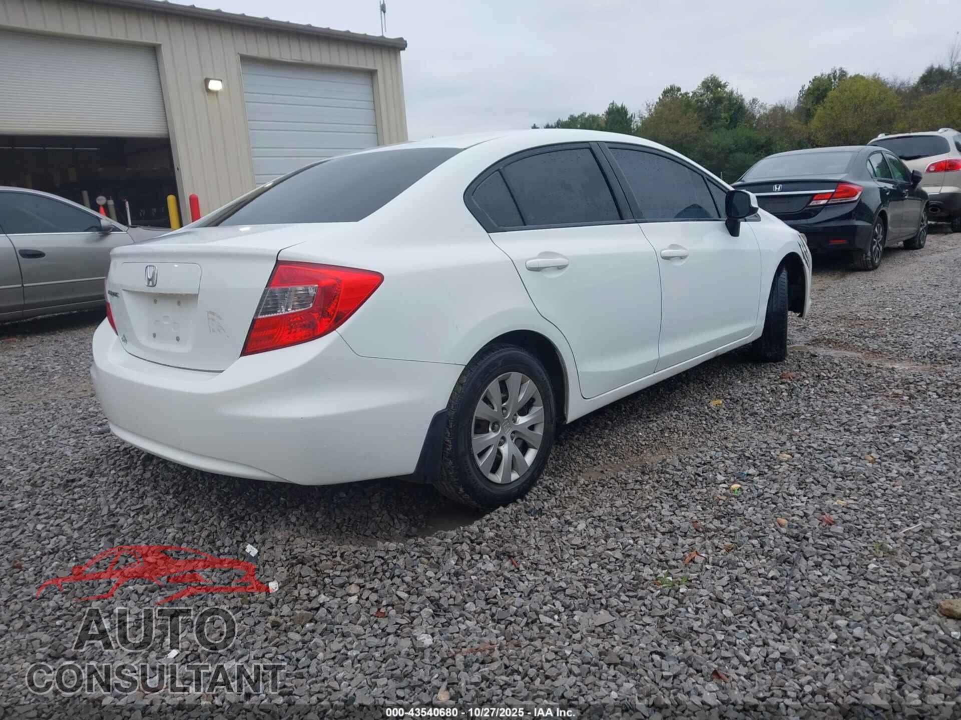 HONDA CIVIC 2012 - 19XFB2F5XCE008878