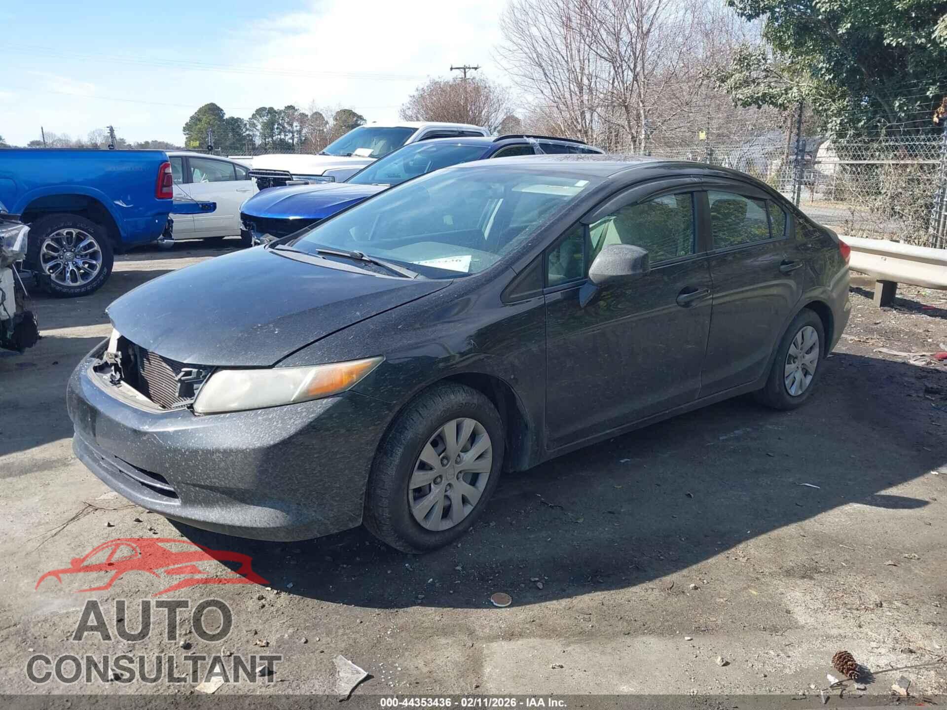 HONDA CIVIC 2012 - 19XFB2F53CE034111