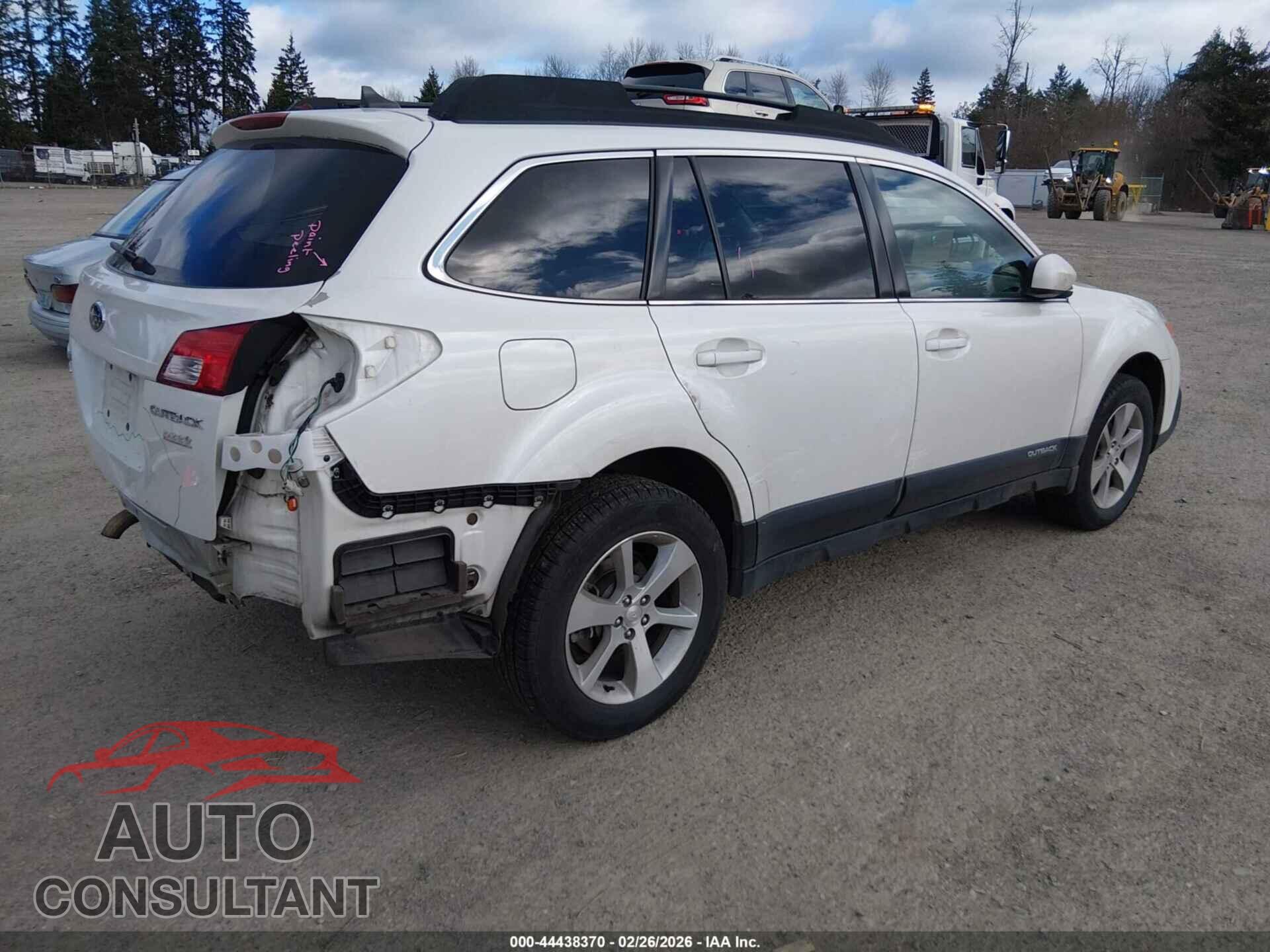 SUBARU OUTBACK 2013 - 4S4BRBPC8D3289851