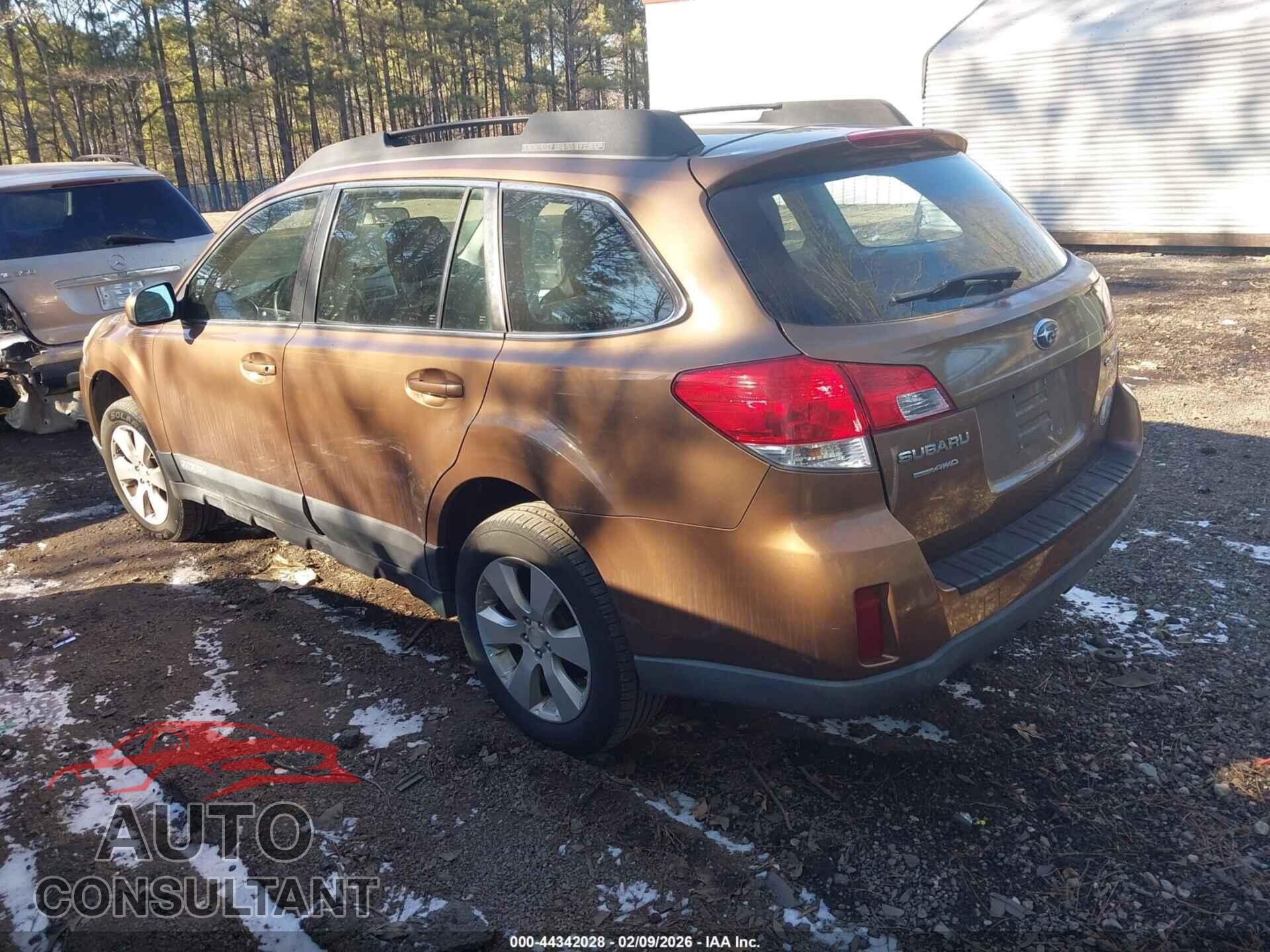 SUBARU OUTBACK 2012 - 4S4BRBAC3C3252908