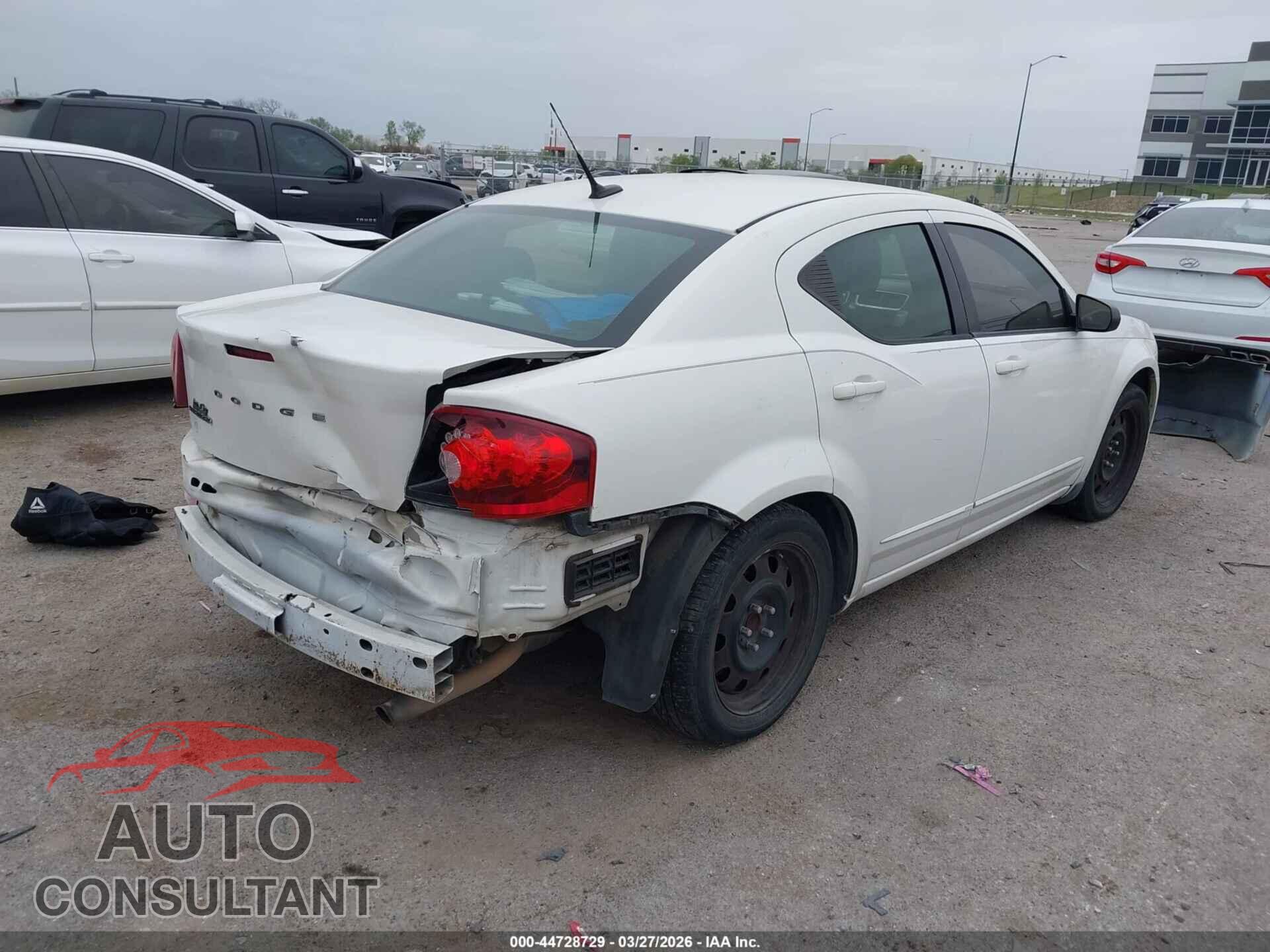 DODGE AVENGER 2011 - 1B3BD4FB2BN536694