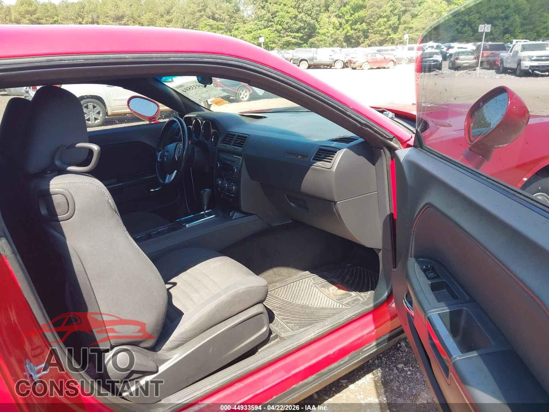 DODGE CHALLENGER 2012 - 2C3CDYAG3CH246606