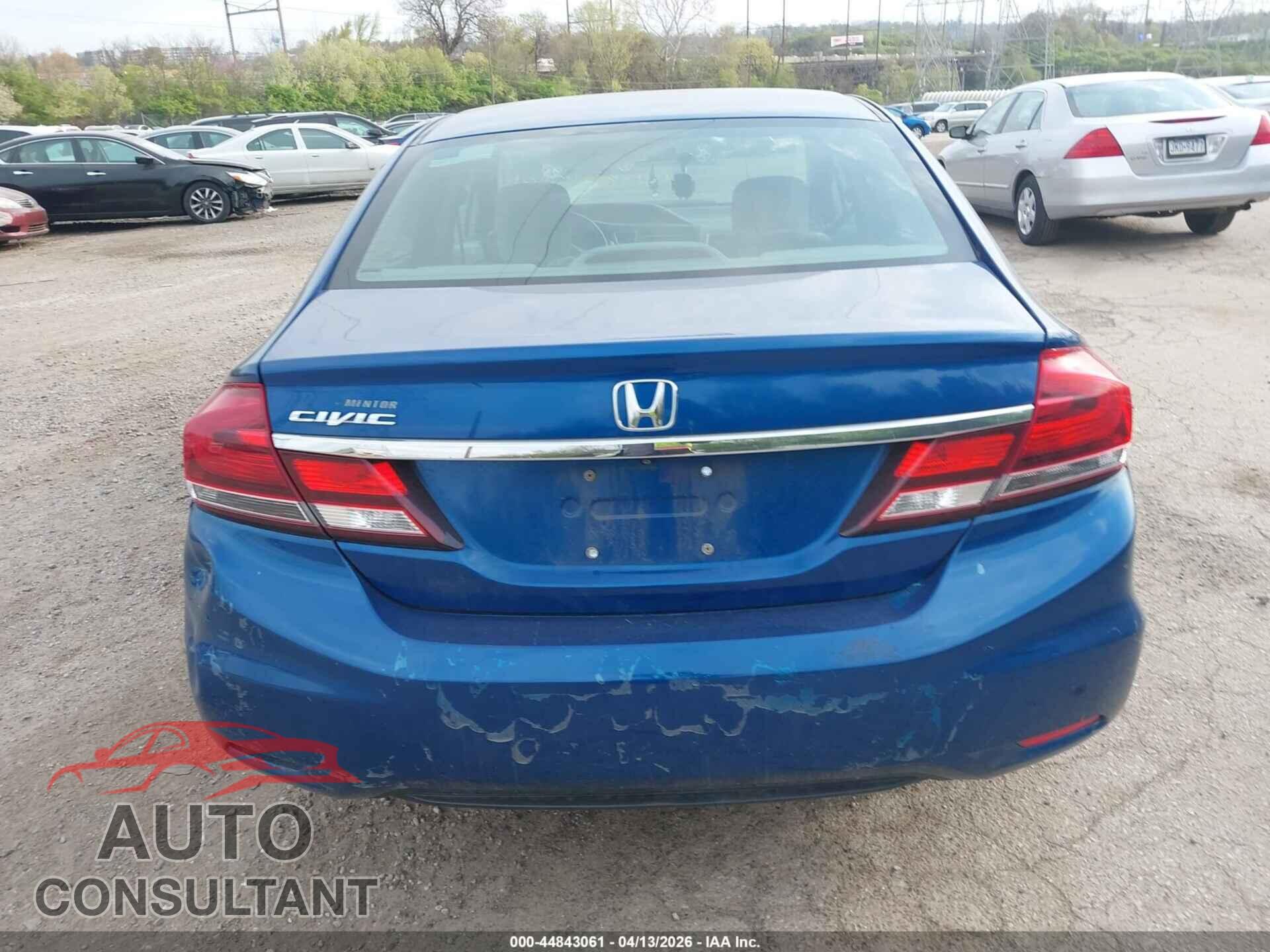 HONDA CIVIC 2013 - 19XFB2F52DE093684