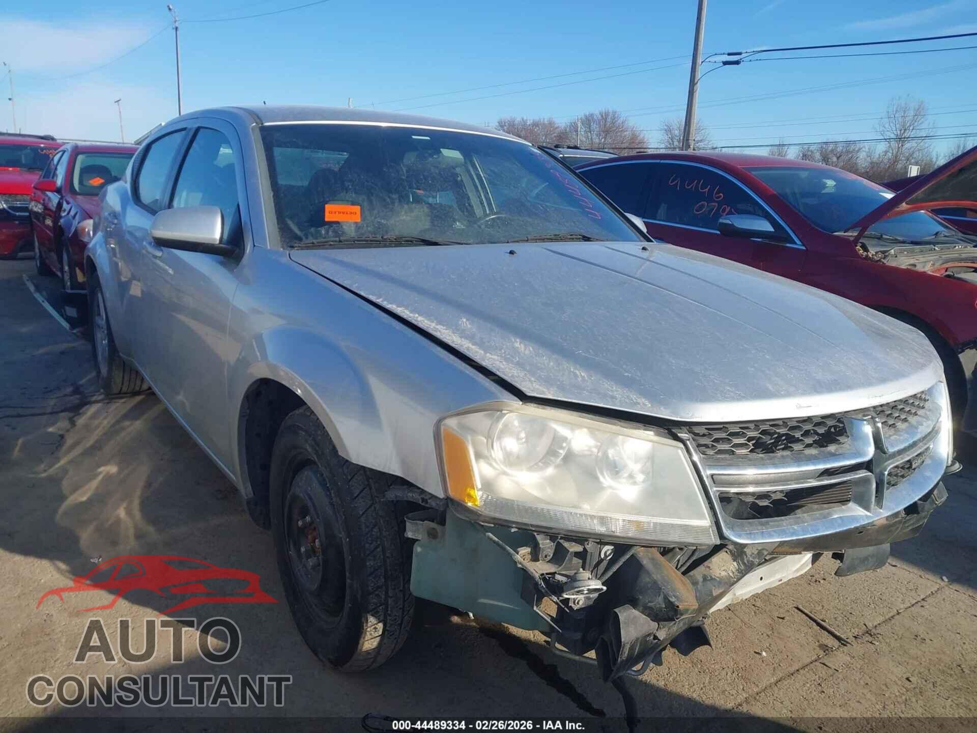 DODGE AVENGER 2012 - 1C3CDZCB5CN312832
