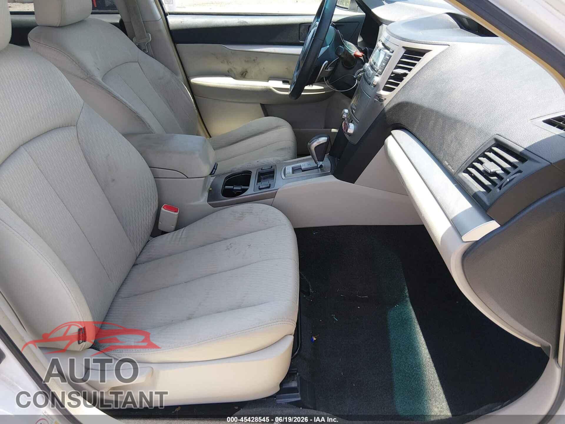 SUBARU OUTBACK 2012 - 4S4BRBCC1C3227602