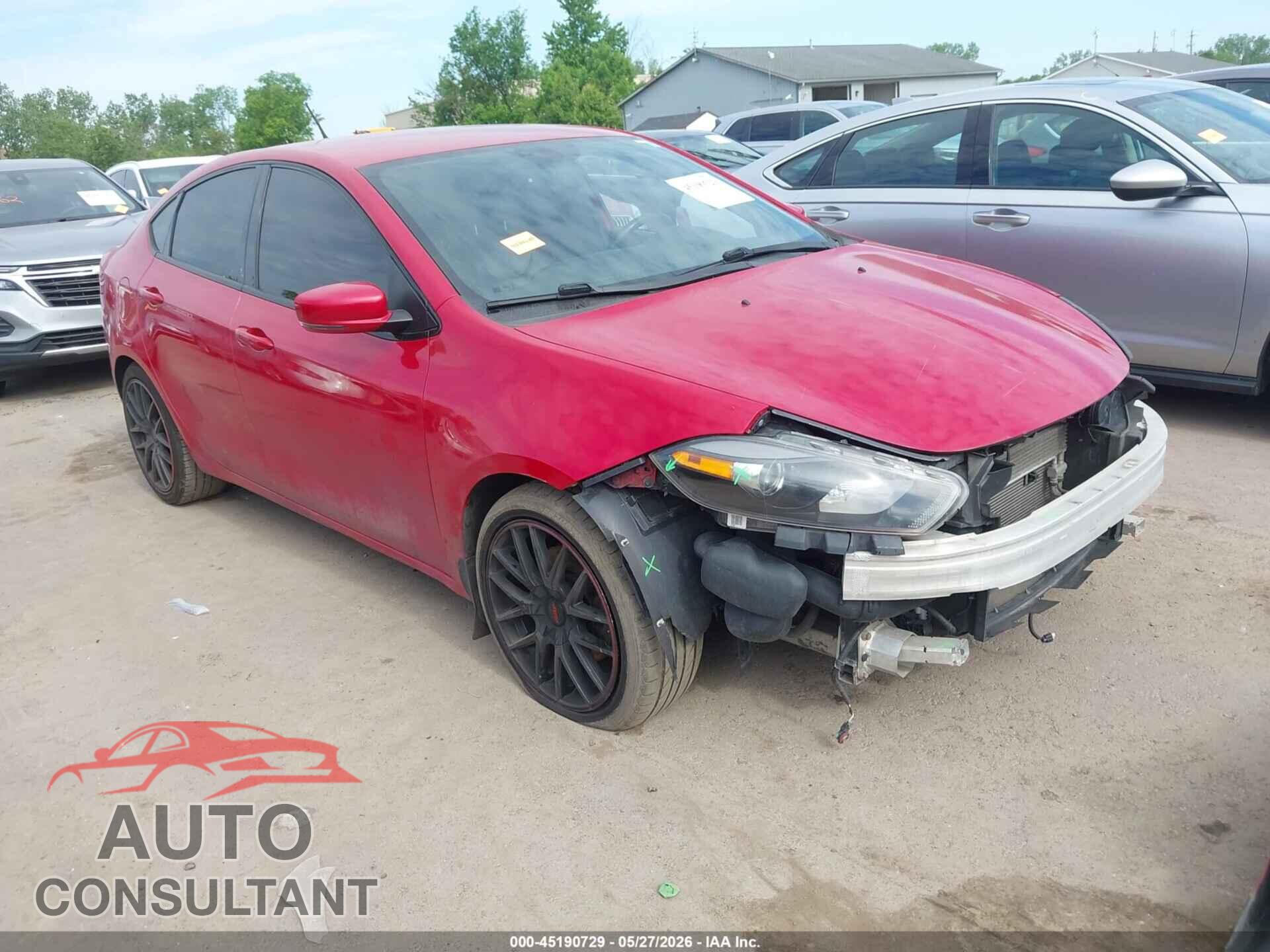 DODGE DART 2014 - 1C3CDFEB8ED854592