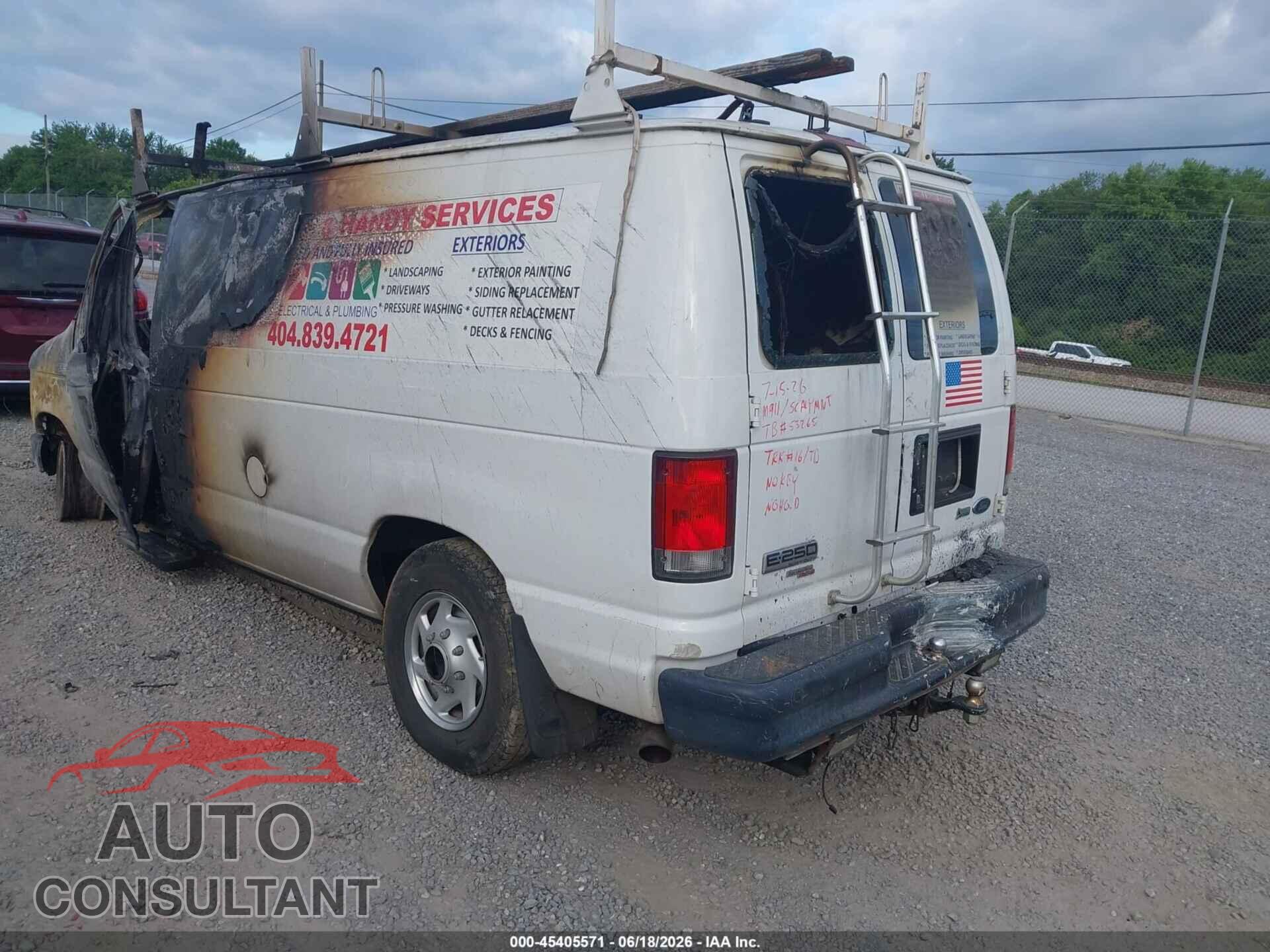 FORD E-250 2013 - 1FTNE2EL9DDB21355