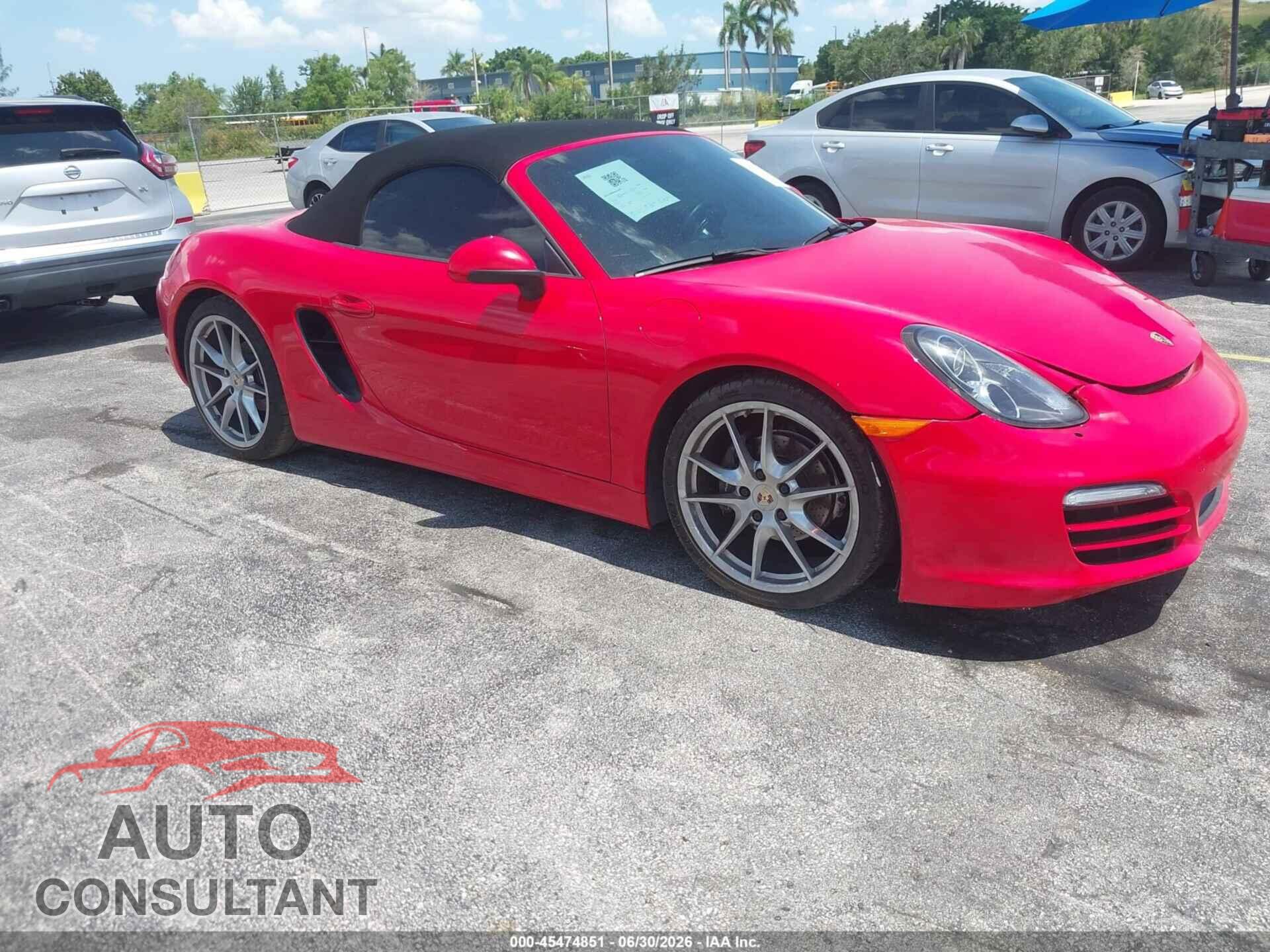 PORSCHE BOXSTER 2013 - WP0CA2A8XDS112423