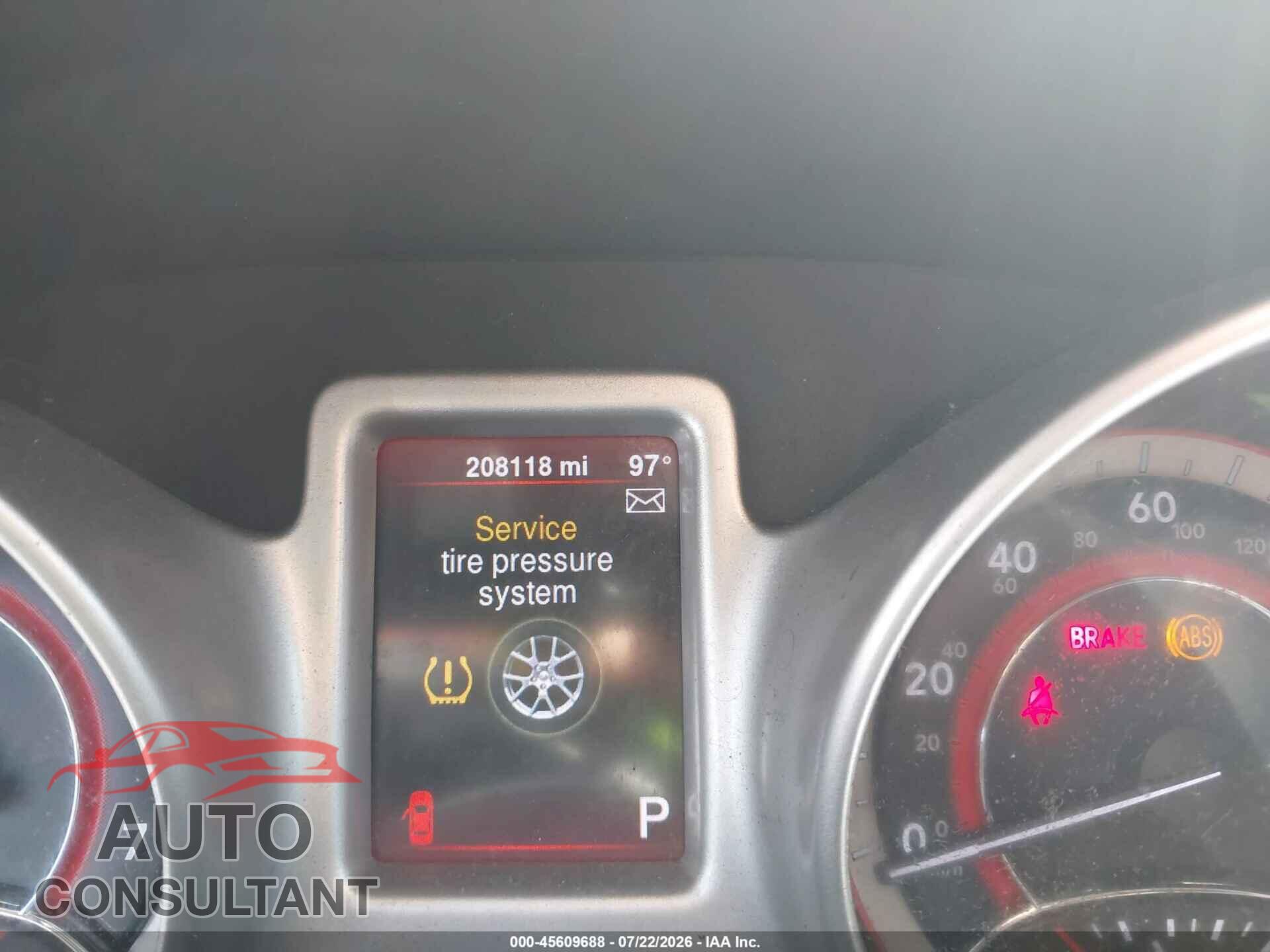 DODGE JOURNEY 2013 - 3C4PDCAB6DT610448