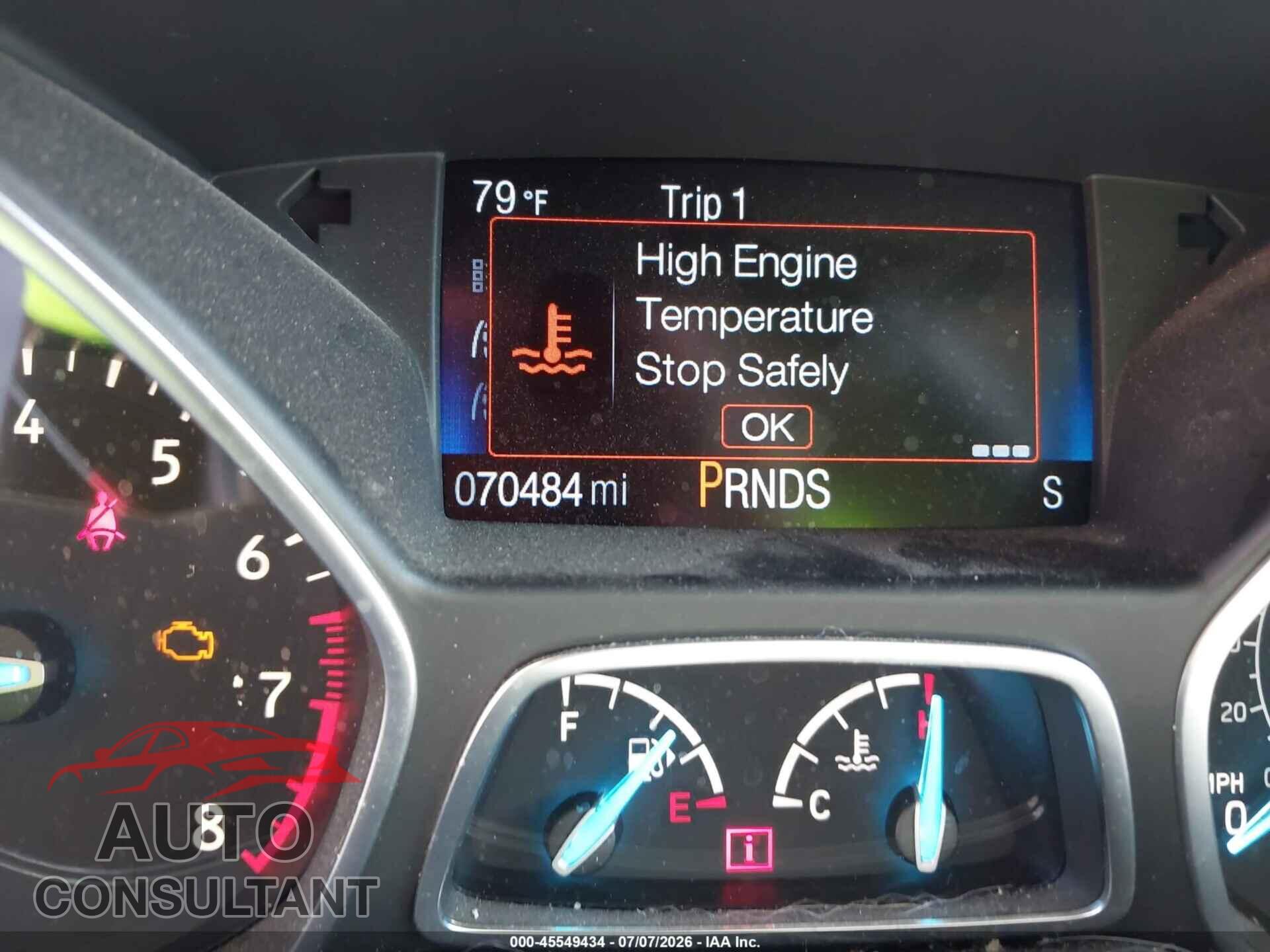 FORD ESCAPE 2017 - 1FMCU9JD9HUE95290
